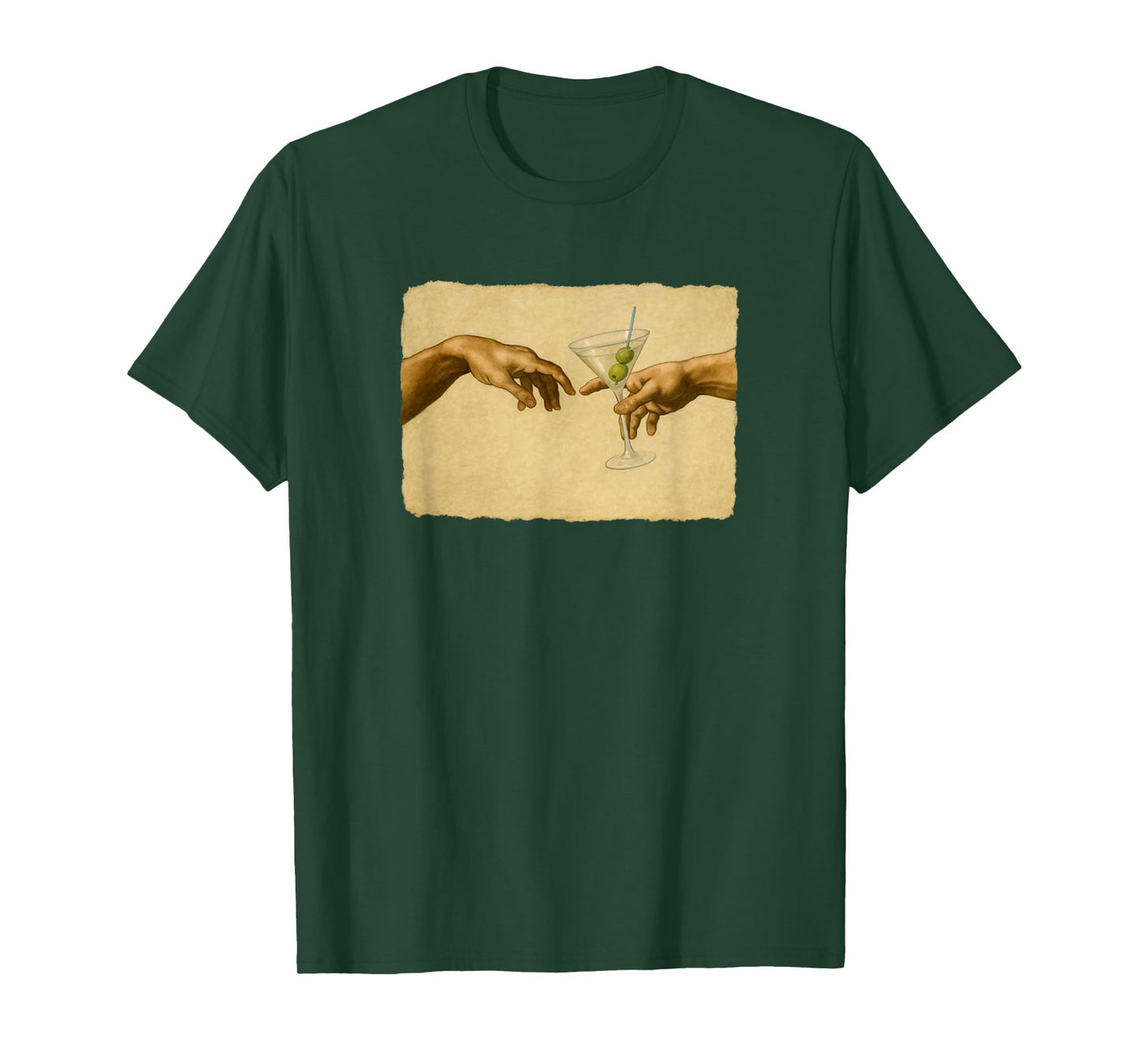 Martini Cocktail Drinker Dry Martini The Creation of Martini T-Shirt