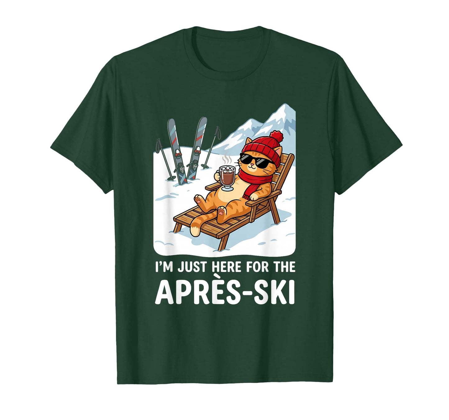 Après-ski Cat Skiing Men Women Kids Funny Après-ski T-Shirt