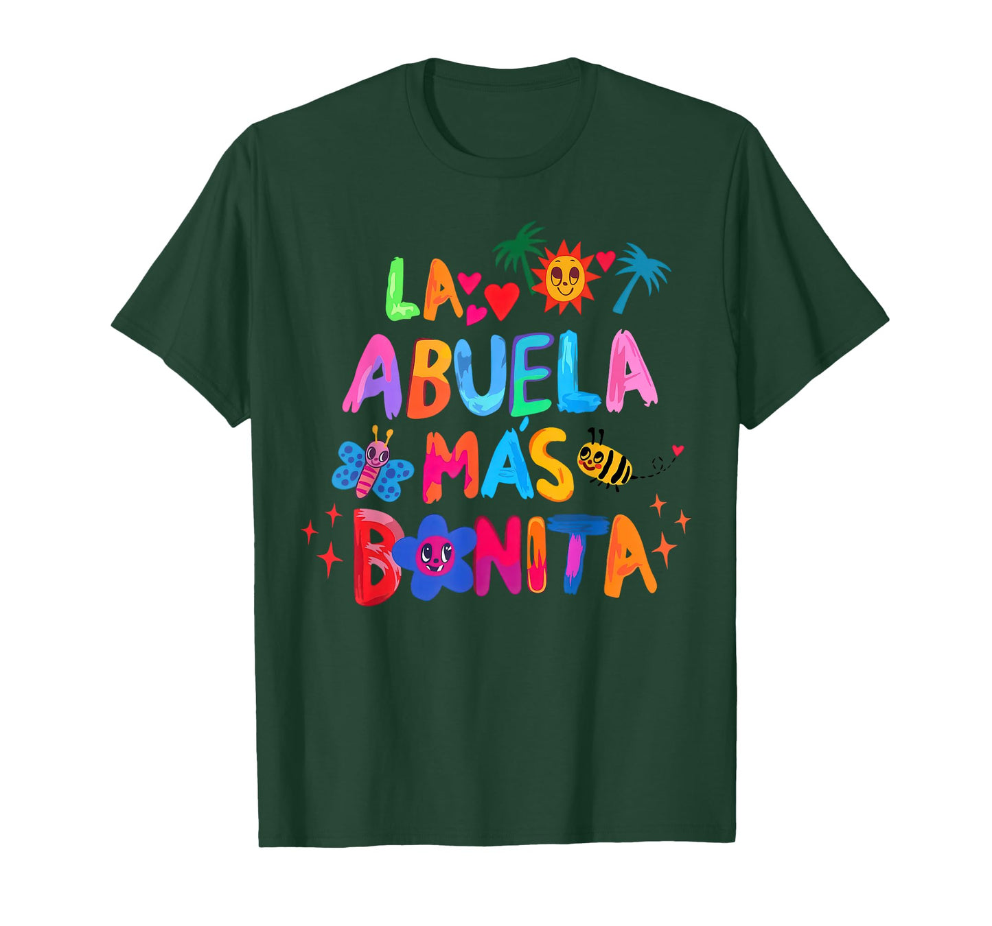 La Abuela Más Bonita Mom Cute Grandma Mother's Day for Youth T-Shirt