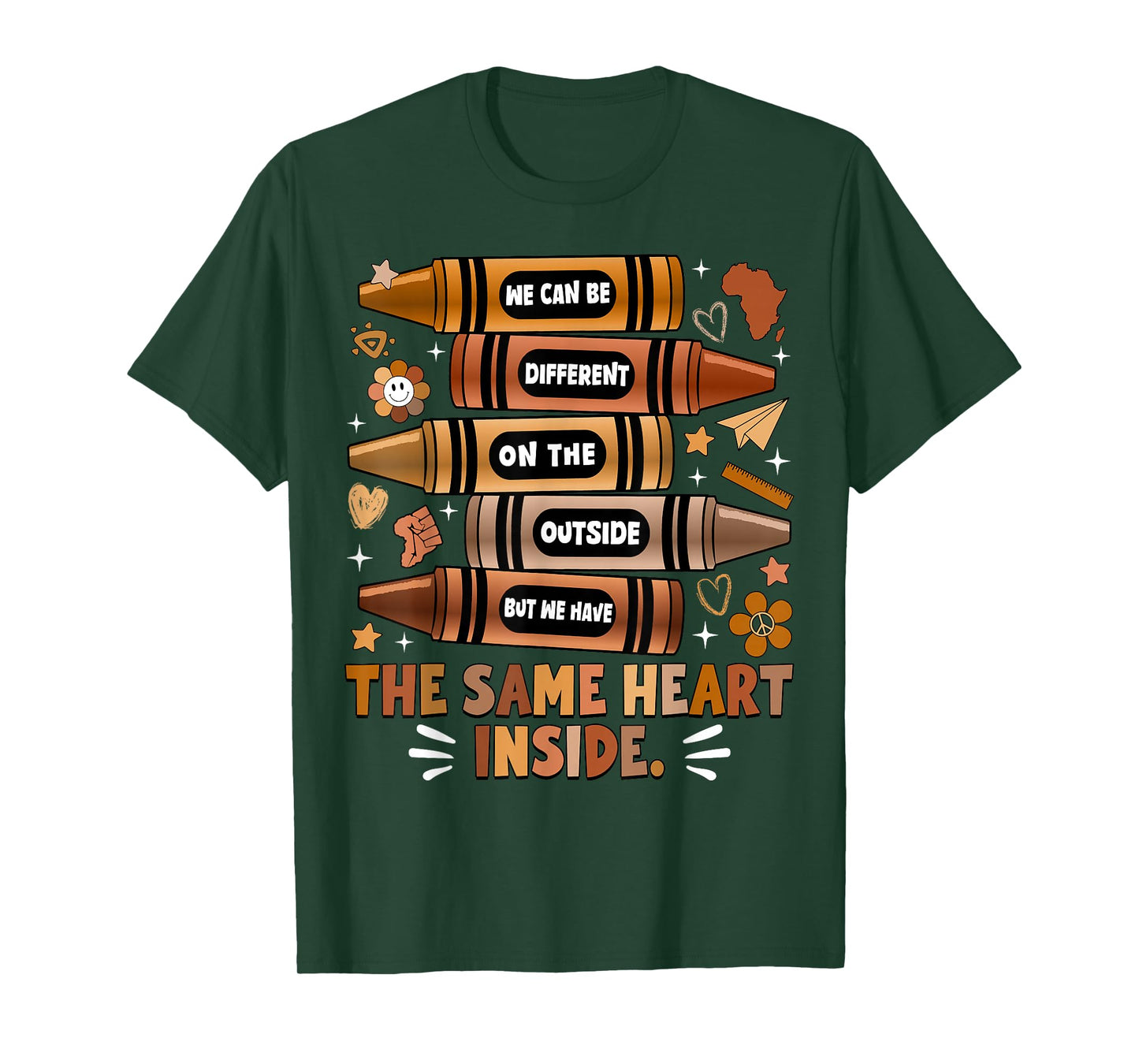 We Have The Same Heart Black History Month African American T-Shirt