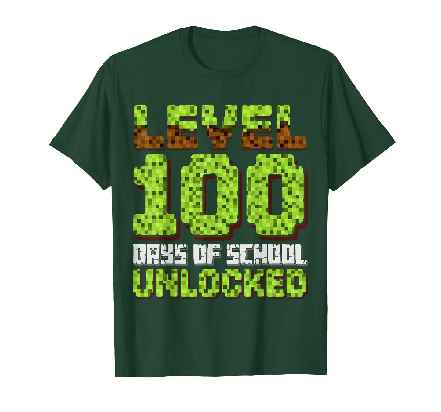 Level 100 Days of School Unlocked Game Boys 100th Day Kids T-Shirt