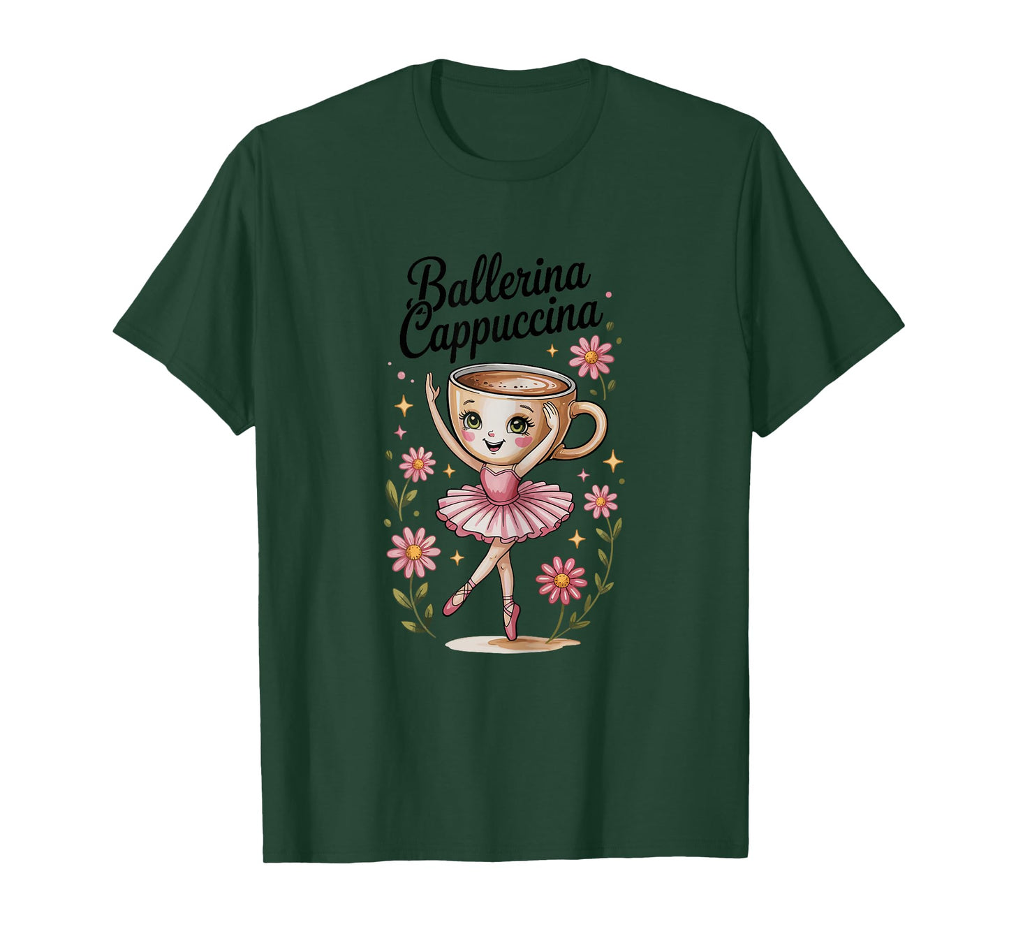 Kids Meme Italian Brainrot Ballerina Cappuccina T-Shirt