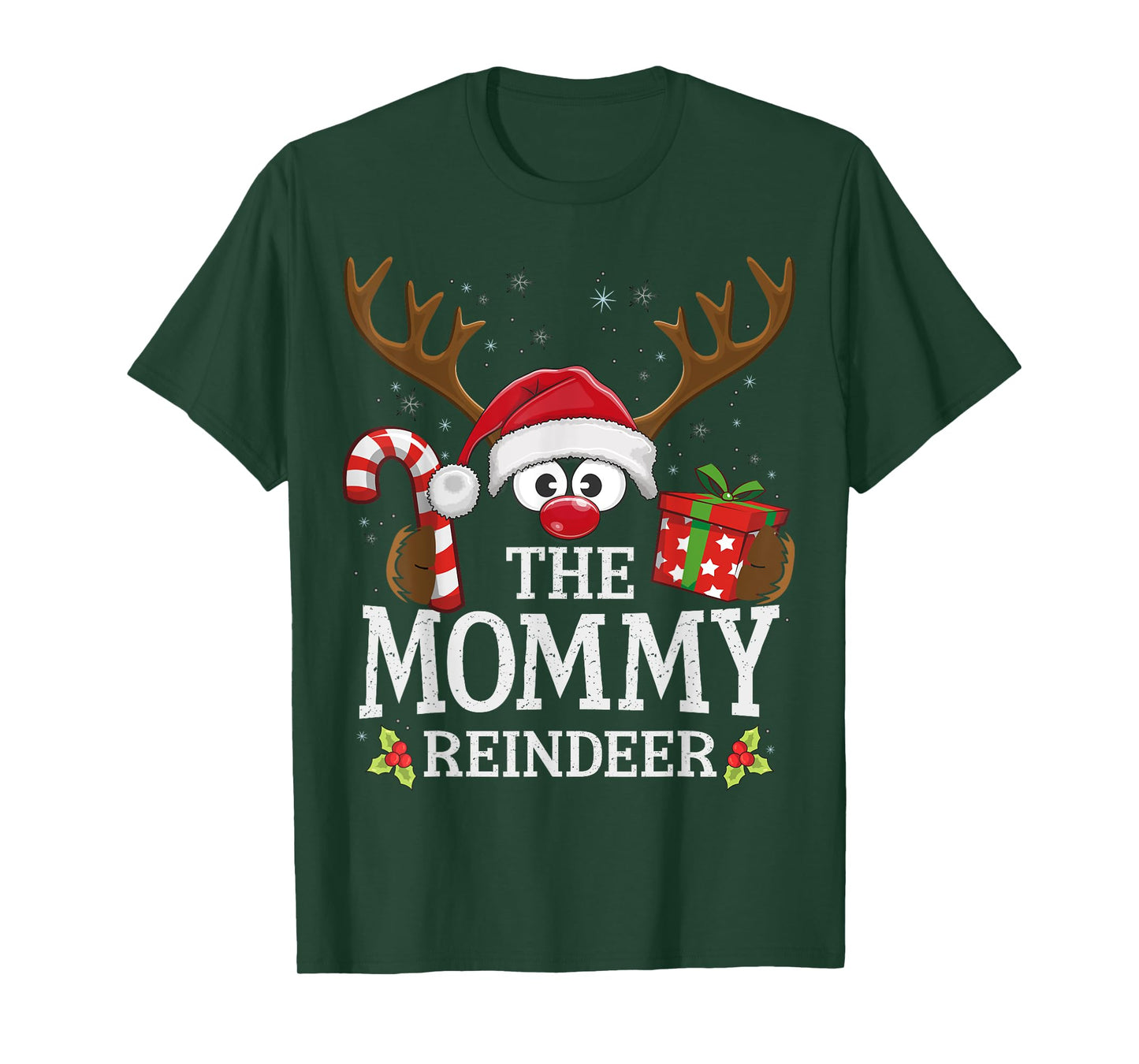 Christmas Matching The Mommy Reindeer Family T-Shirt