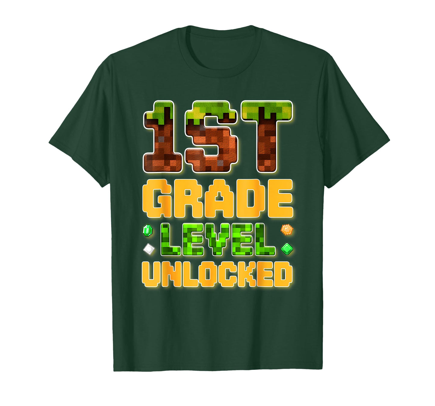 1st Grade Level Unlocked Gamer School Gift for Kids T-Shirt