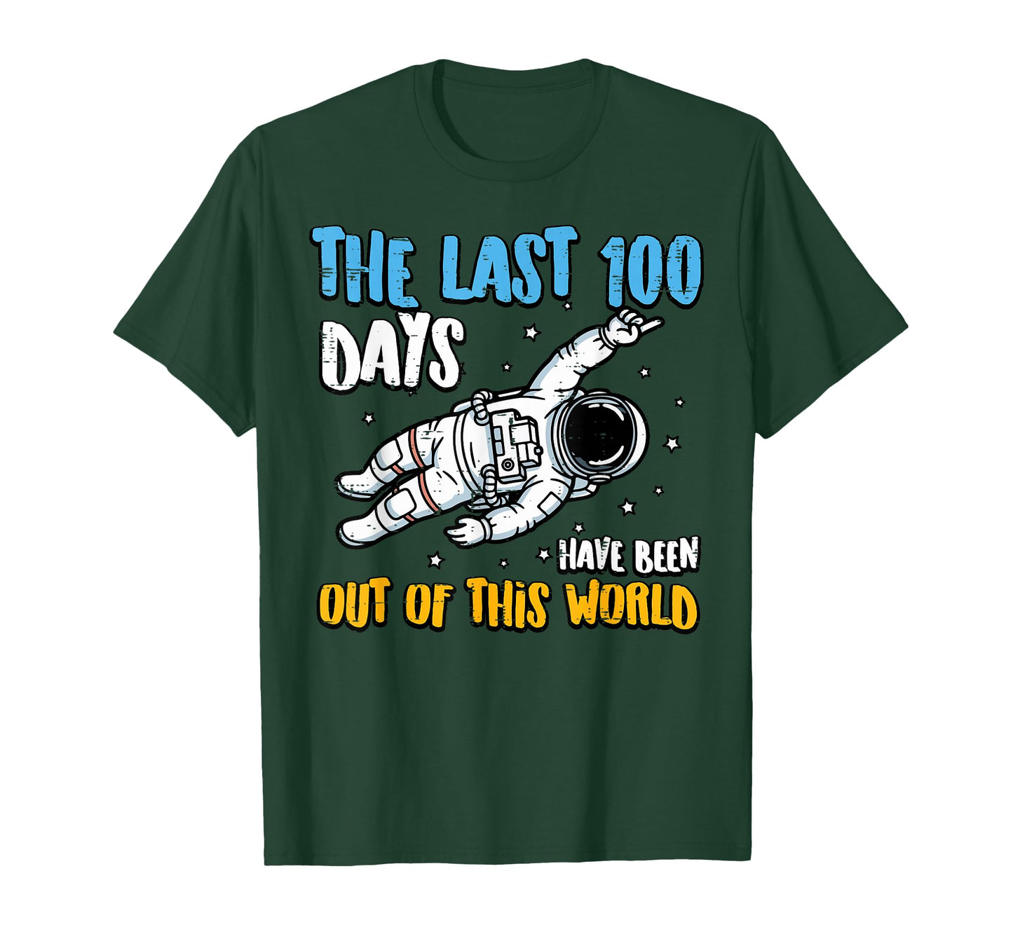 Last 100 Days Out of This World 100th Day School Boys Kids T-Shirt