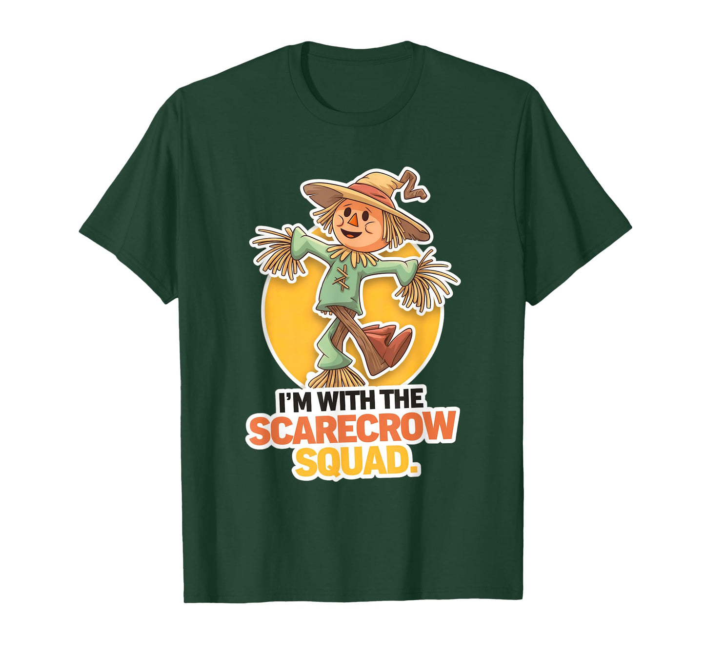 I’m With The Scarecrow Squad Funny Halloween hilarious T-Shirt