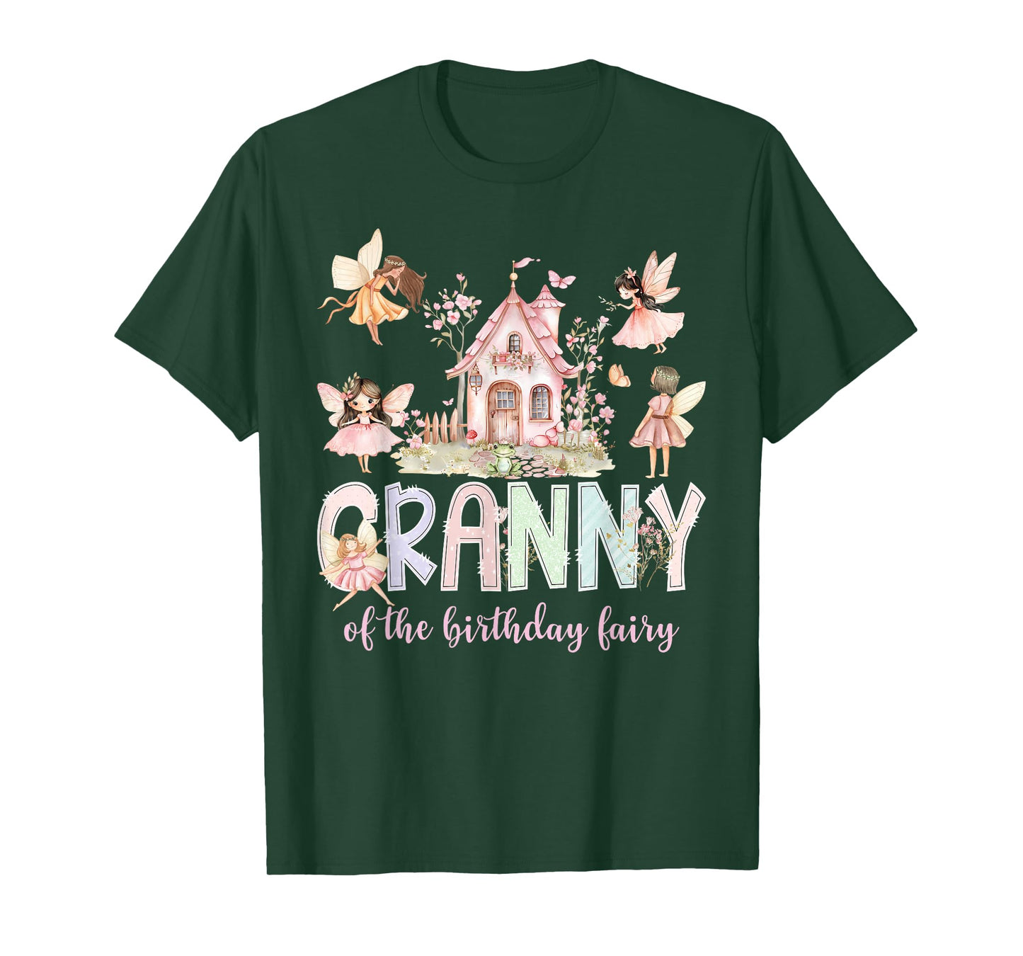 Granny of The Birthday Fairy Girl Magical Family Matching T-Shirt