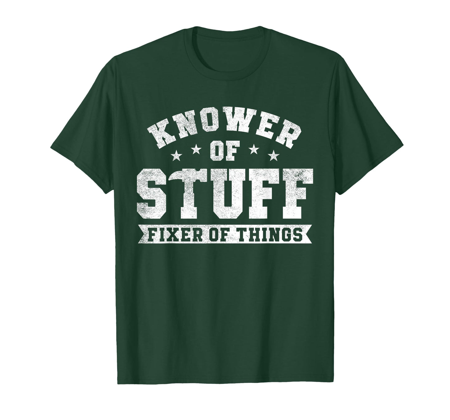 Knower of Stuff Fixer of Things Funny Vintage Mechanic Humor T-Shirt