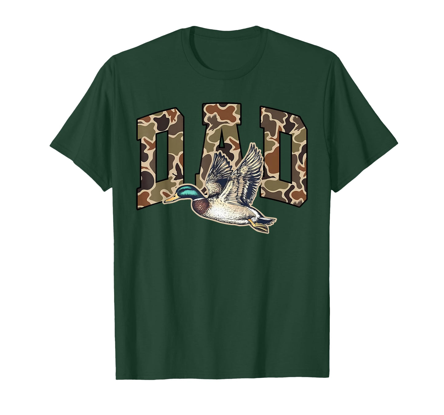 Hunting Dad Duck Camouflage Camo Preppy Camo Dad Camo Mens T-Shirt