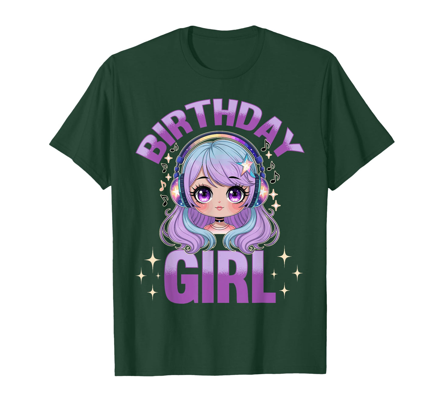 Anime & Music Birthday T-Shirt