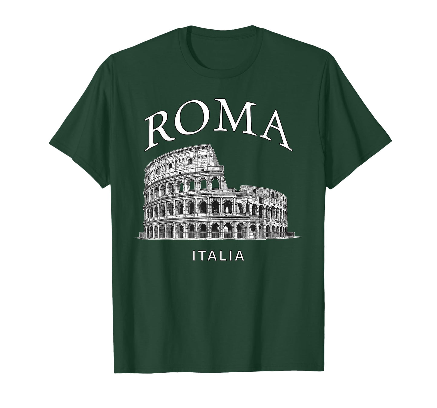 Vintage Rome Italy Tee Distressed Colosseum Souvenir T-Shirt