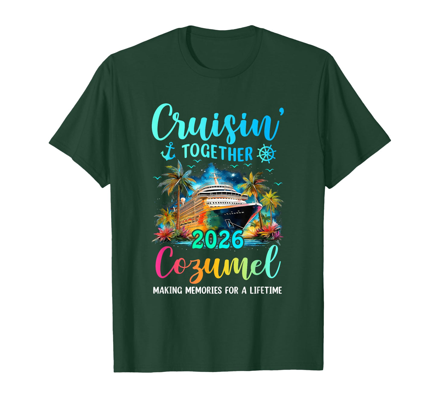 Cruisin' Together Cozumel 2026 Family Cruise Vacation T-Shirt