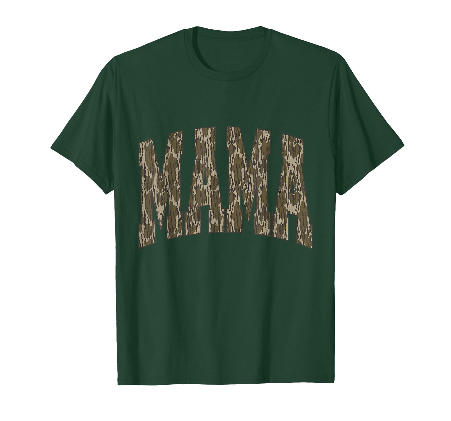 Retro Bottomland Camo Hunting Mama Old Camo Mom Mother's Day T-Shirt