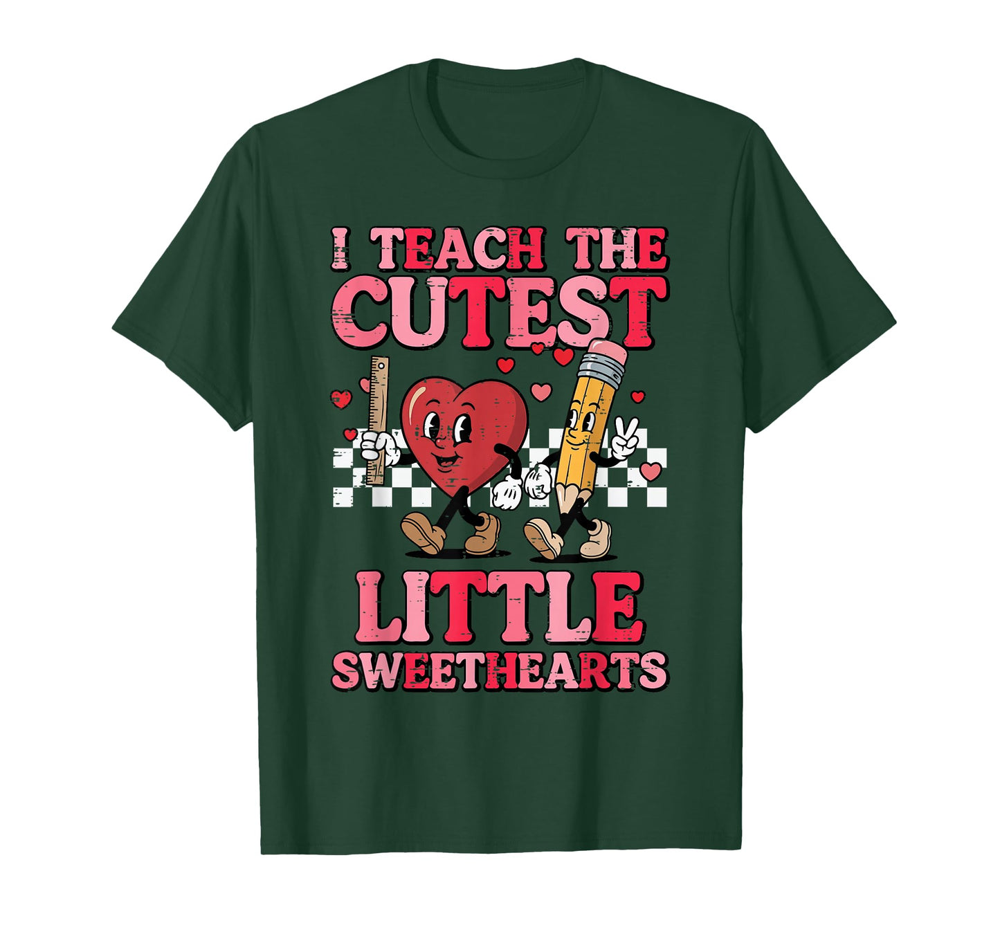 Valentines Day I Teach Cutest Sweethearts Teacher Women T-Shirt