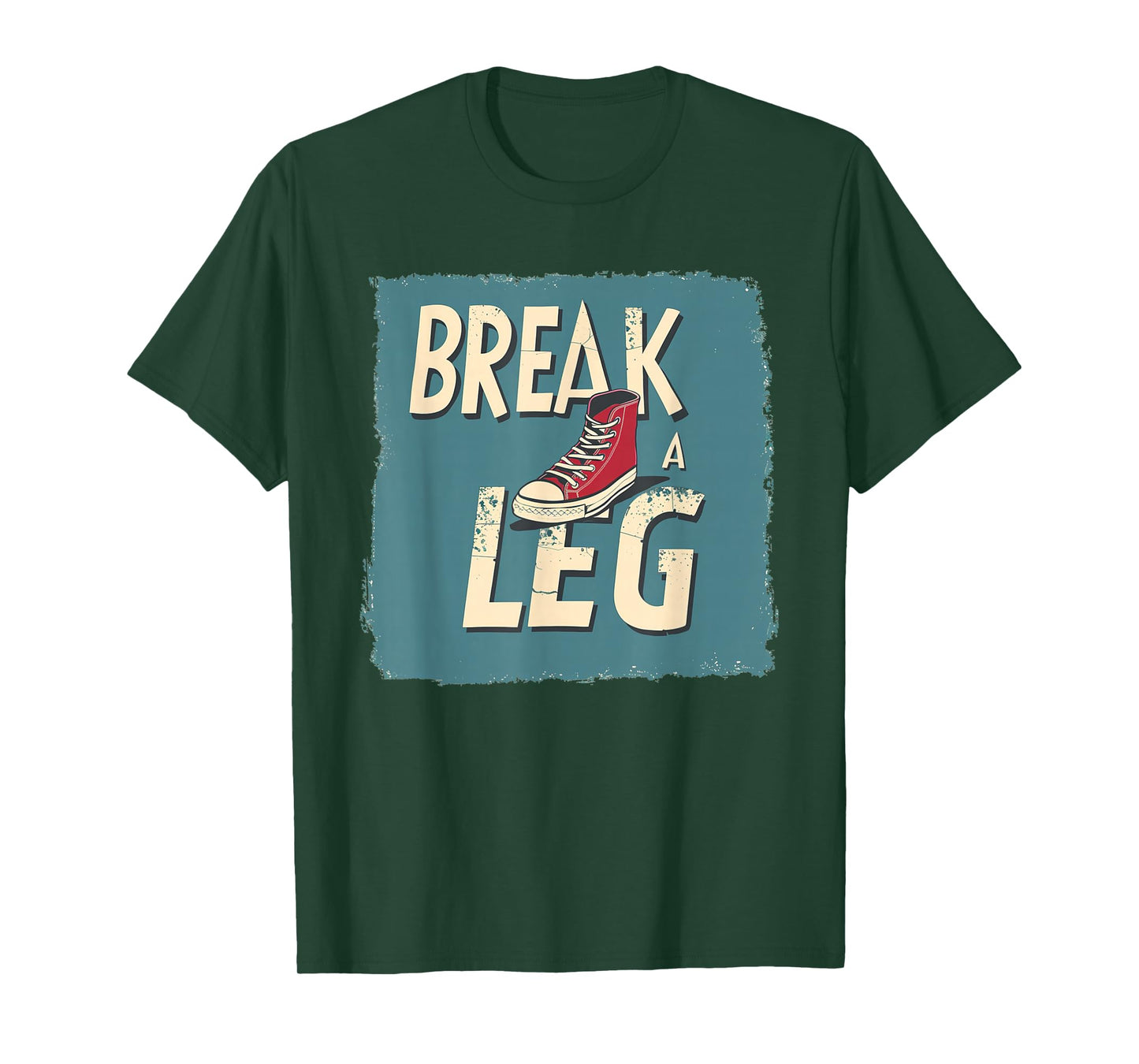 Funny Shoe with broken Leg Costume for Idiom Fans T-Shirt