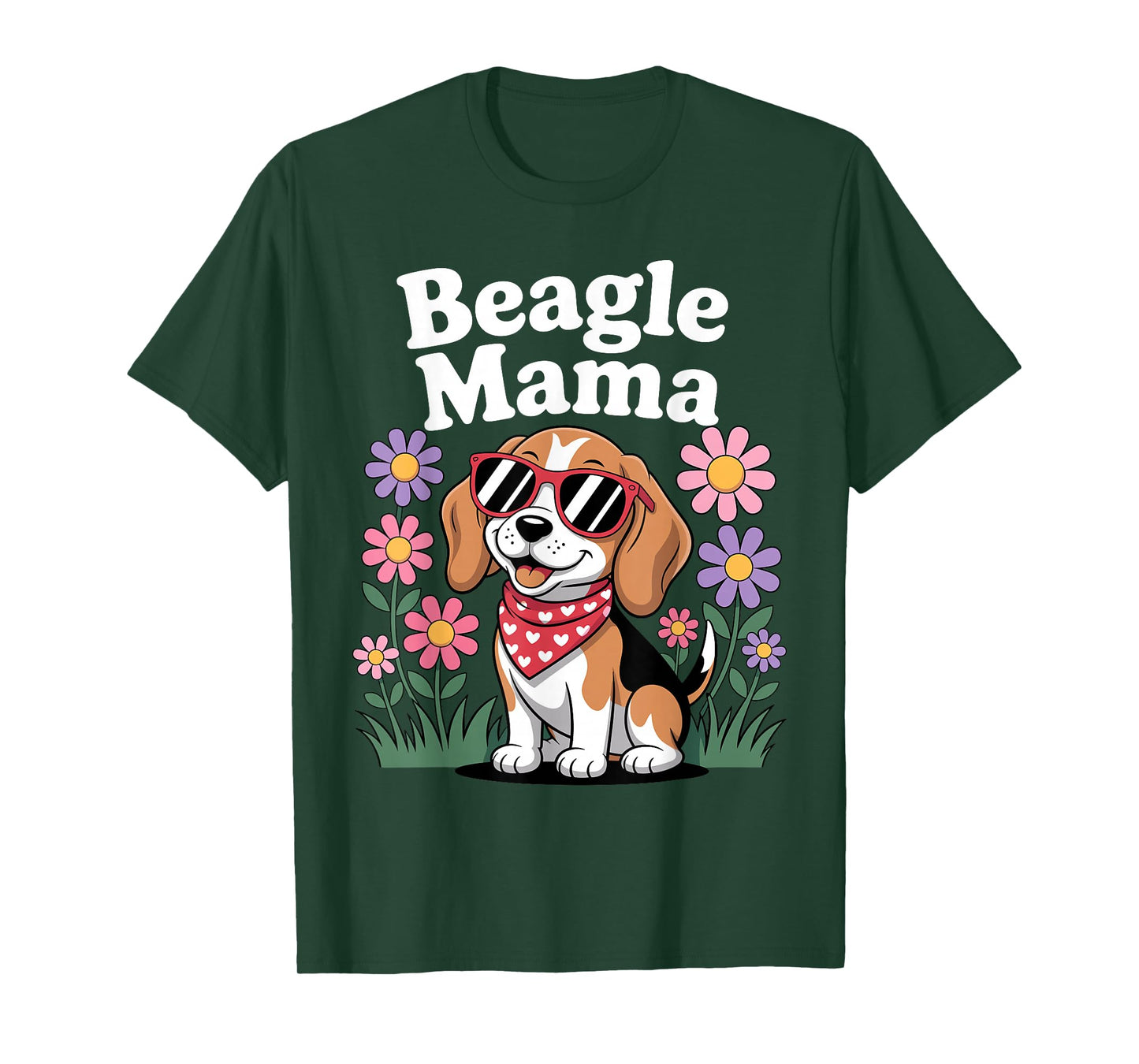 Funny Beagle Art for Women Girls Mom Beagle Dog Lover Beagle T-Shirt