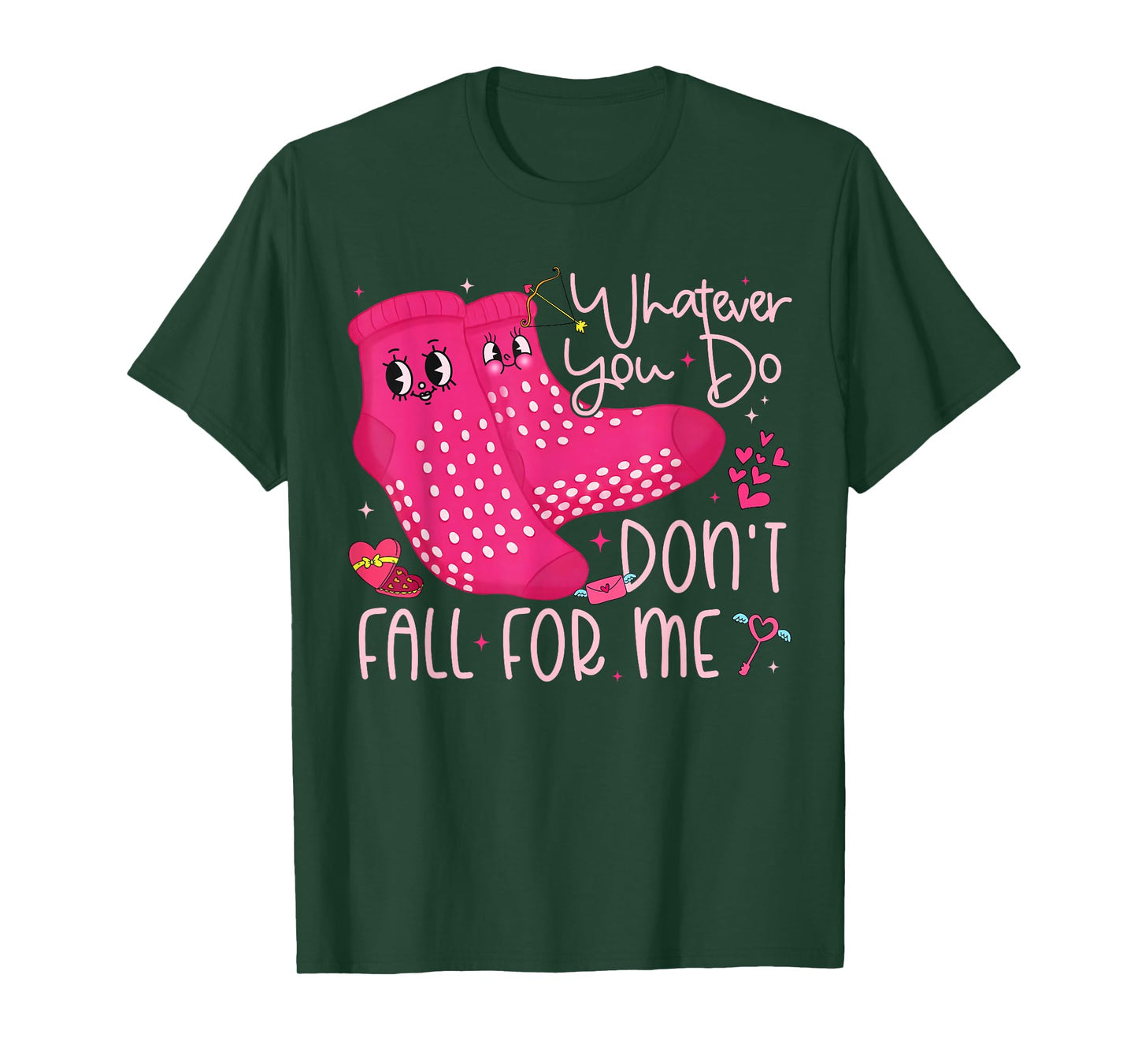 Valentine Whatever You Do Don't Fall for Me RN PCT CNA Nurse T-Shirt