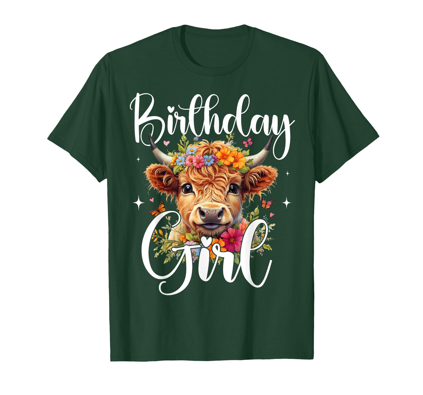 Cow Birthday Girl Mother Girl Mama Woman Family Matching T-Shirt