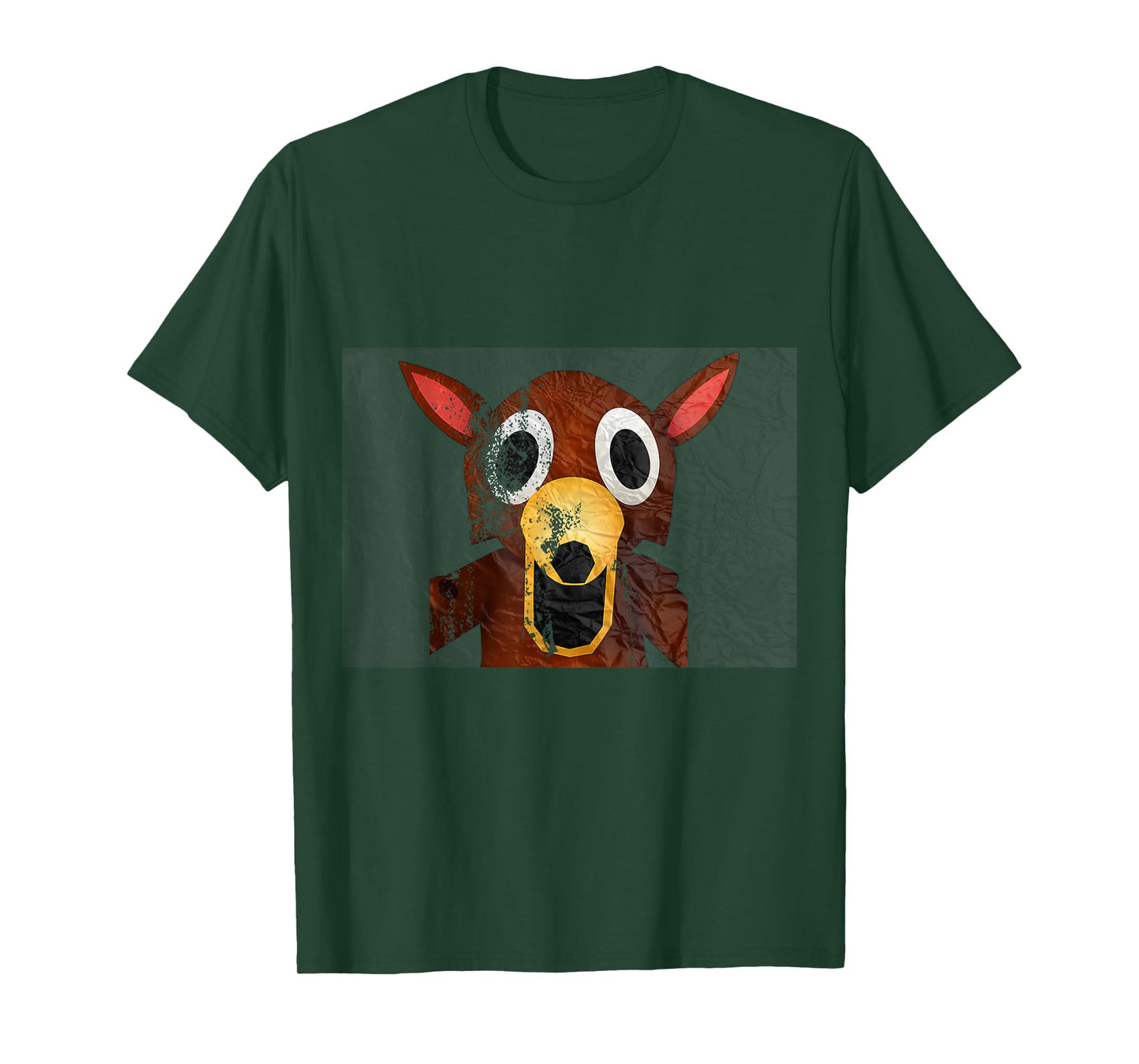 Deer in The Forest Kids 99 Nights Halloween Scary Gamer Run T-Shirt