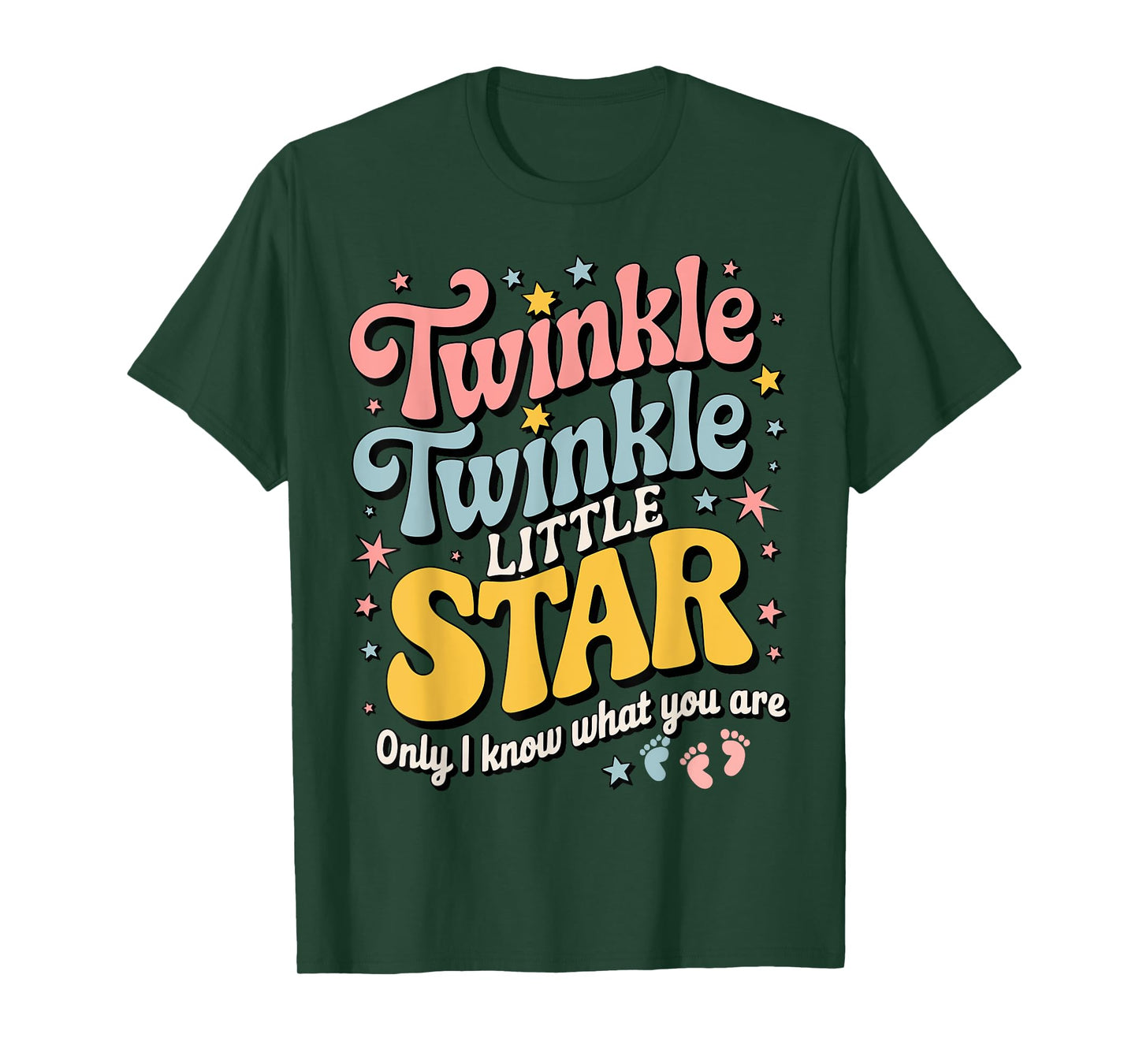 Twinkle Star Gender Keeper Baby Reveal Party Celebration T-Shirt