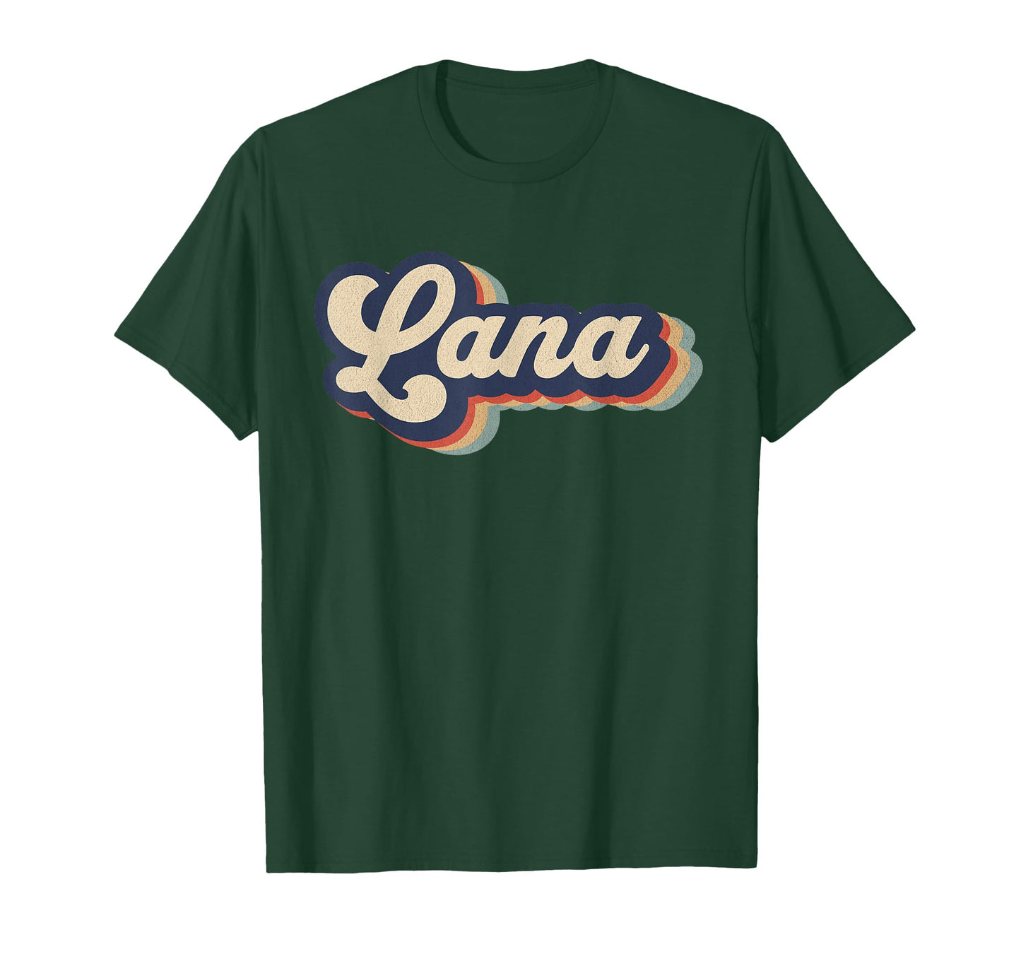 Womens Retro Vintage Lana Name Personalized T-Shirt