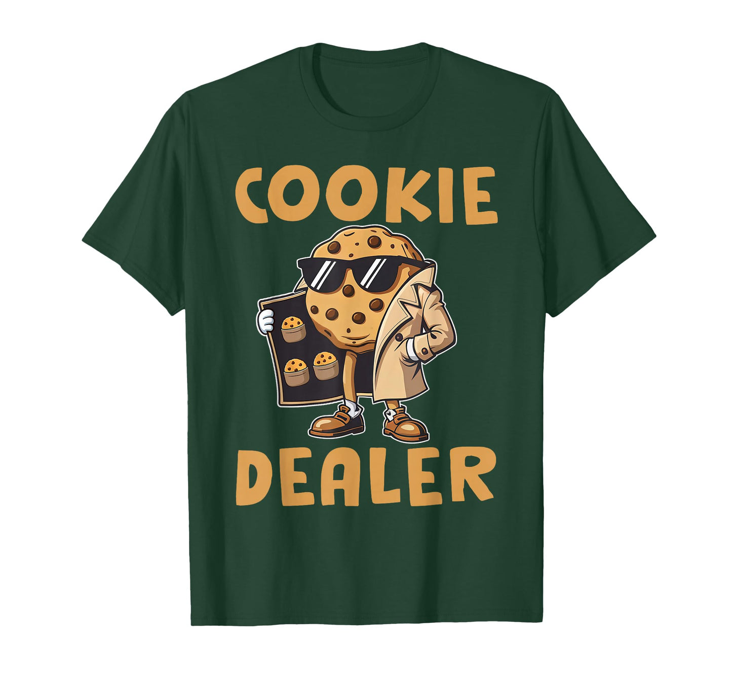 Cookie Dealer Seller Chocolate Chip Lover Cookies Crew Kids T-Shirt