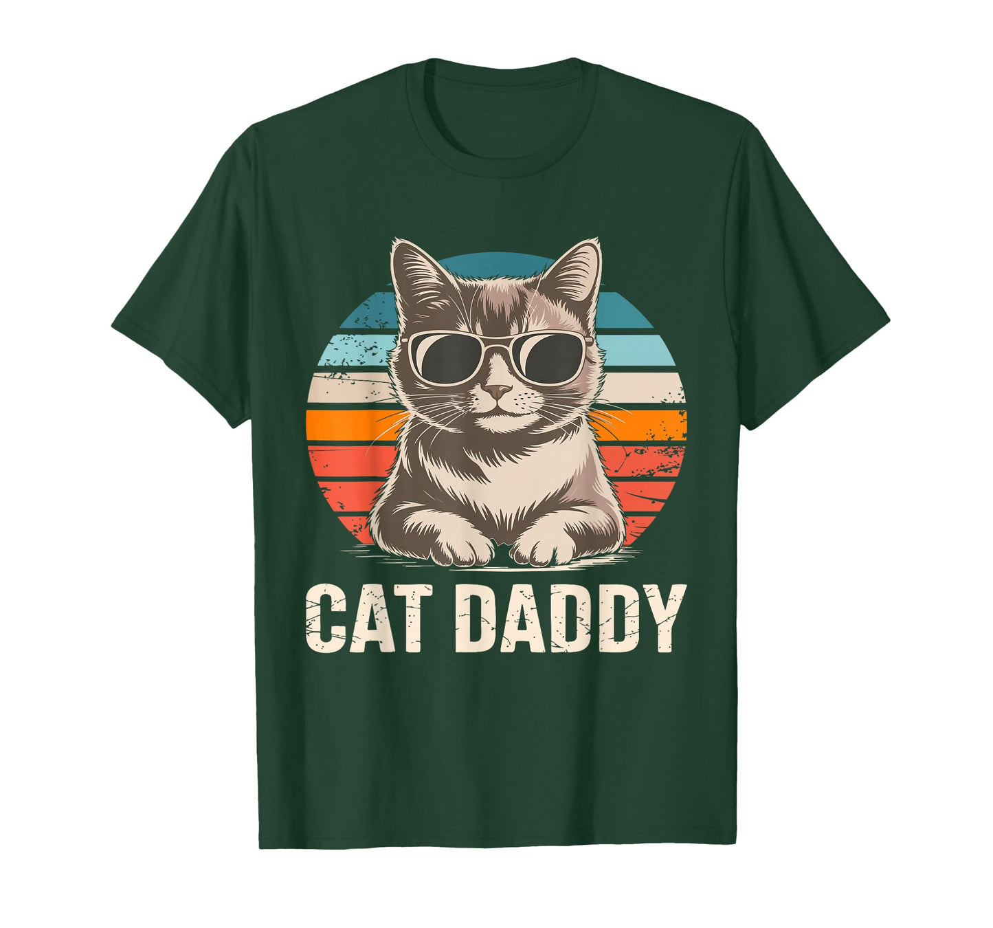 Cat Daddy Shirt Men Cat Lover Dad Fathers Day T-Shirt