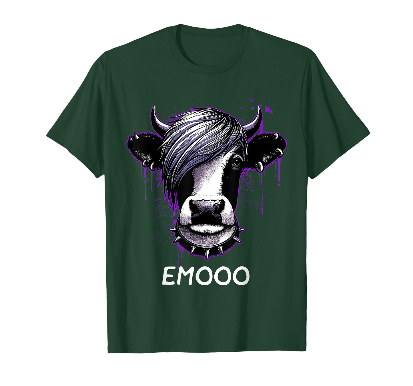 Emo Shirt Emo Cow Emooo Emocore Farm Shirt For Emo Farmers T-Shirt