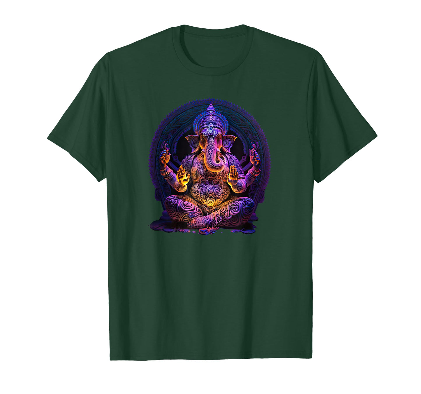 Ganesh Elephant Hindu Yoga Spiritual Meditation T-Shirt
