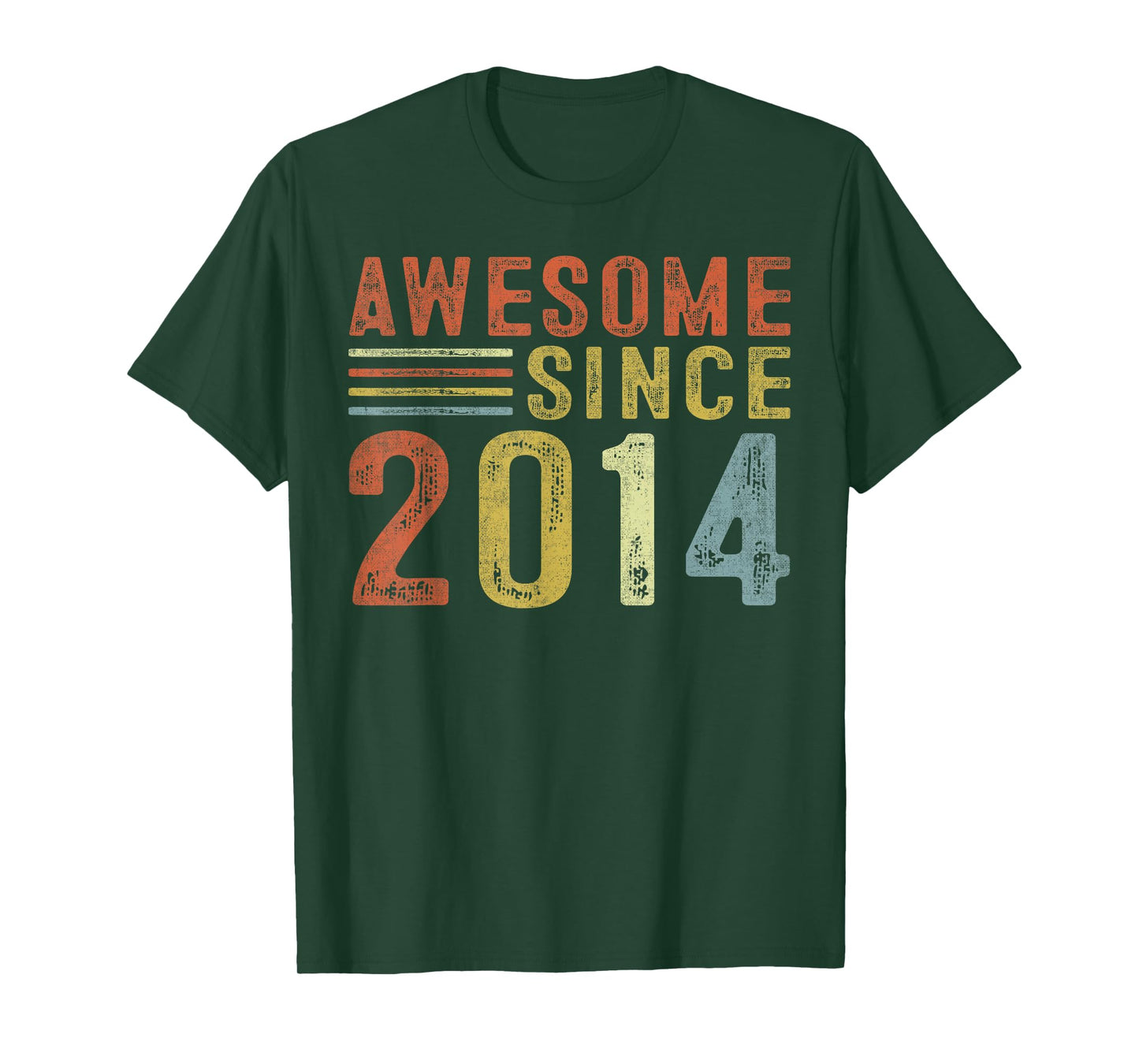 Awesome Since 2014 11th Birthday Retro Gifts Born In 2014 T-Shirt