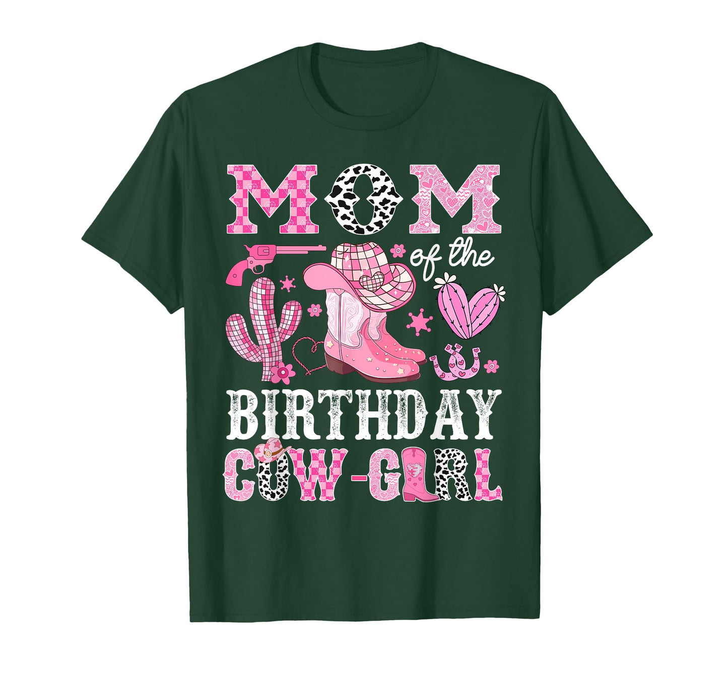 Mom Of The Birthday Cow-Girl Rodeo Cowgirl Bday T-Shirt