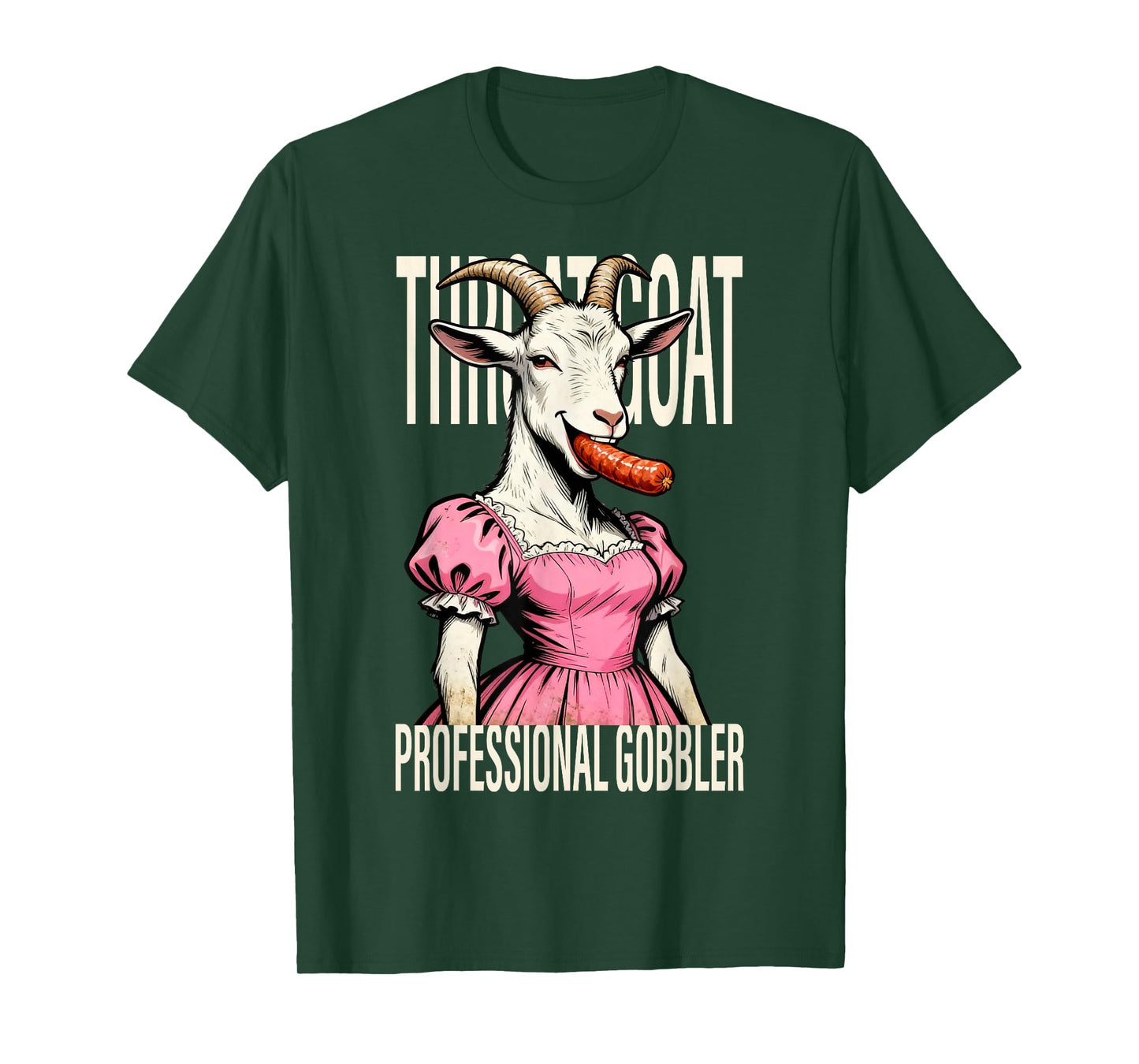 Throat Goat Funny Streetwear Adult Humor Bootleg Y2K Cool T-Shirt