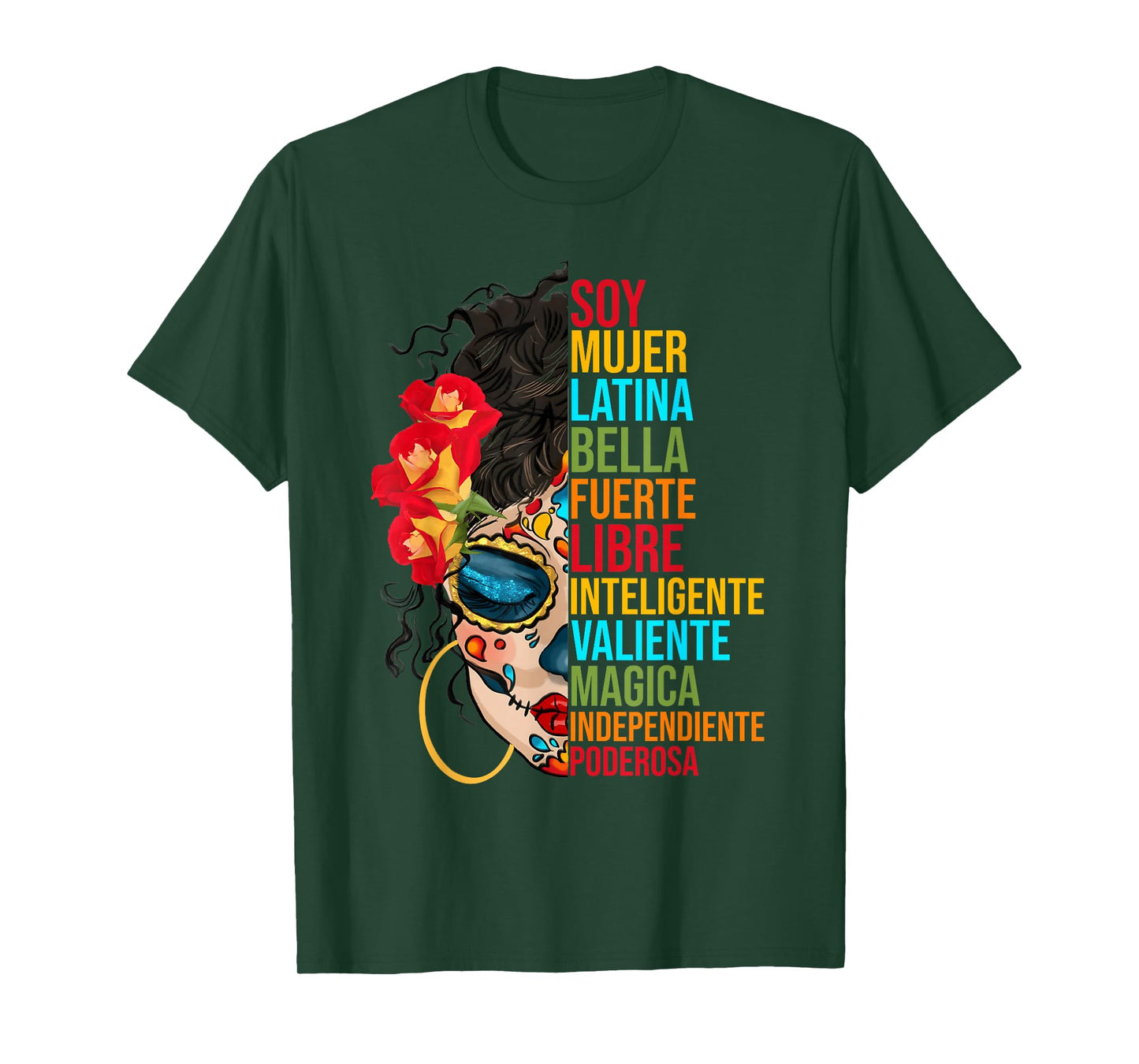 Soy Mujer Latina Fuerte Independiente Proud Mexican Women T-Shirt
