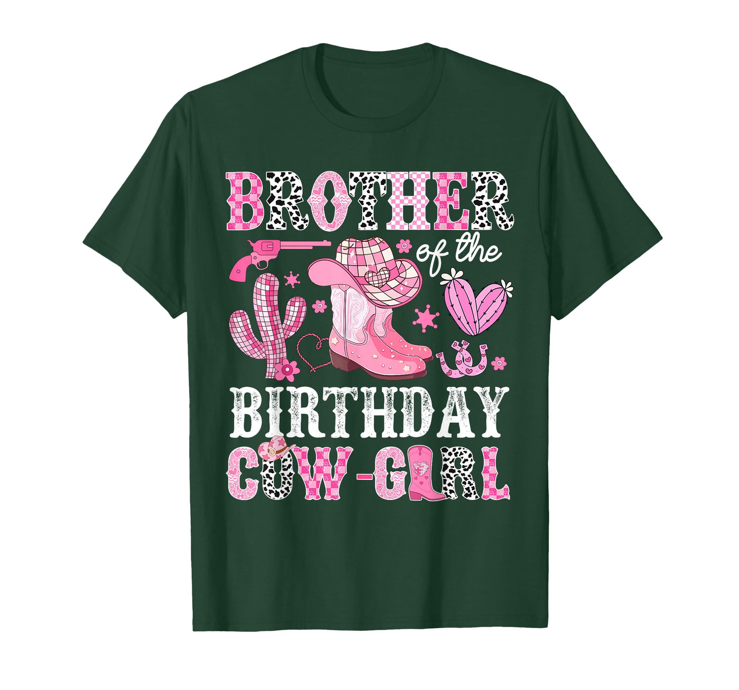 Brother Of The Birthday Cow-Girl Rodeo Cowgirl Bday T-Shirt