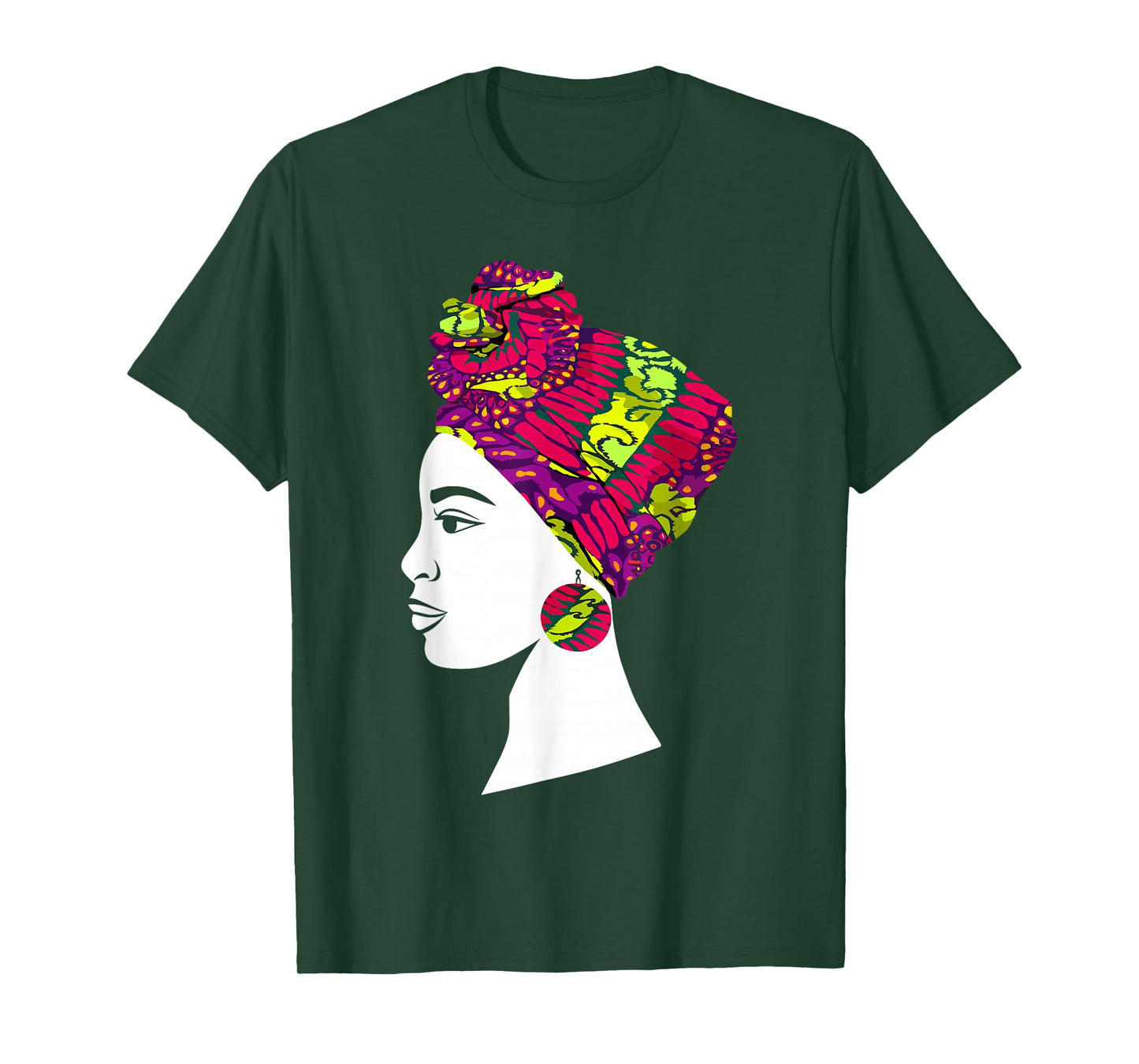 Best African Art for Women Girls Kente Cloth African Print T-Shirt