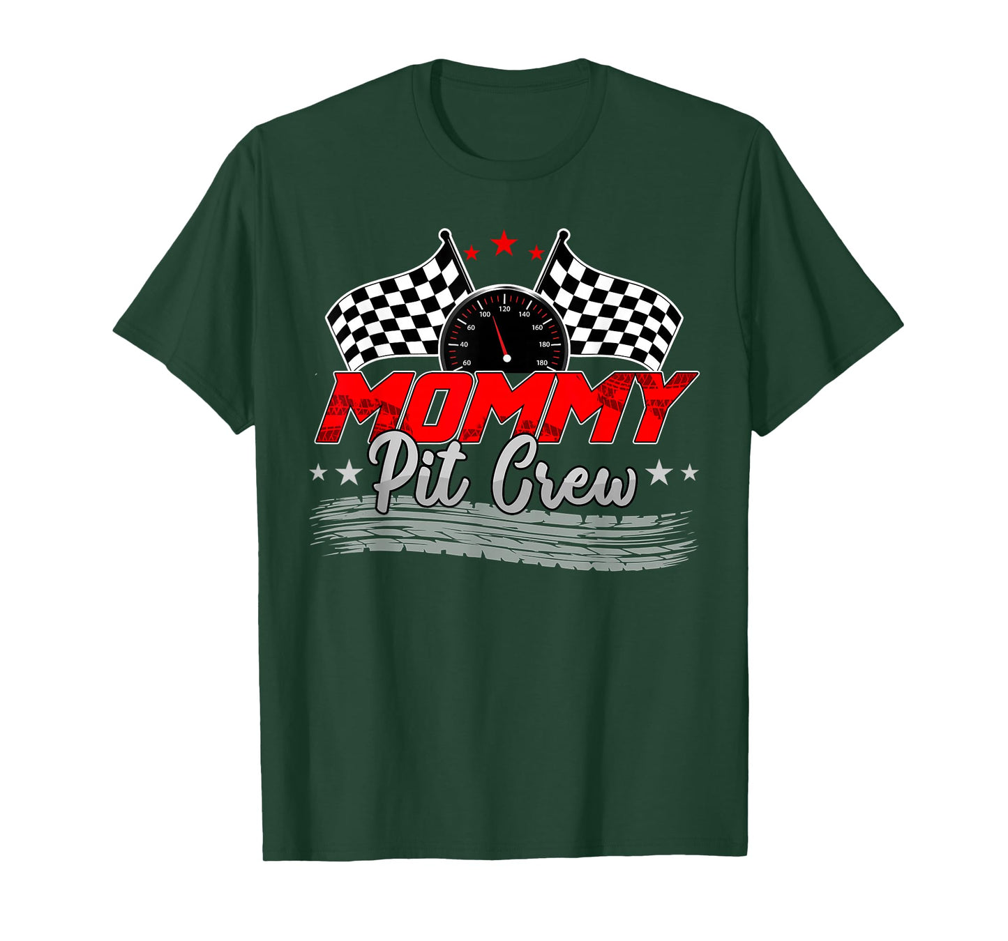 Mommy Pit Crew Race Car Birthday Family Racing Adult Women T-Shirt