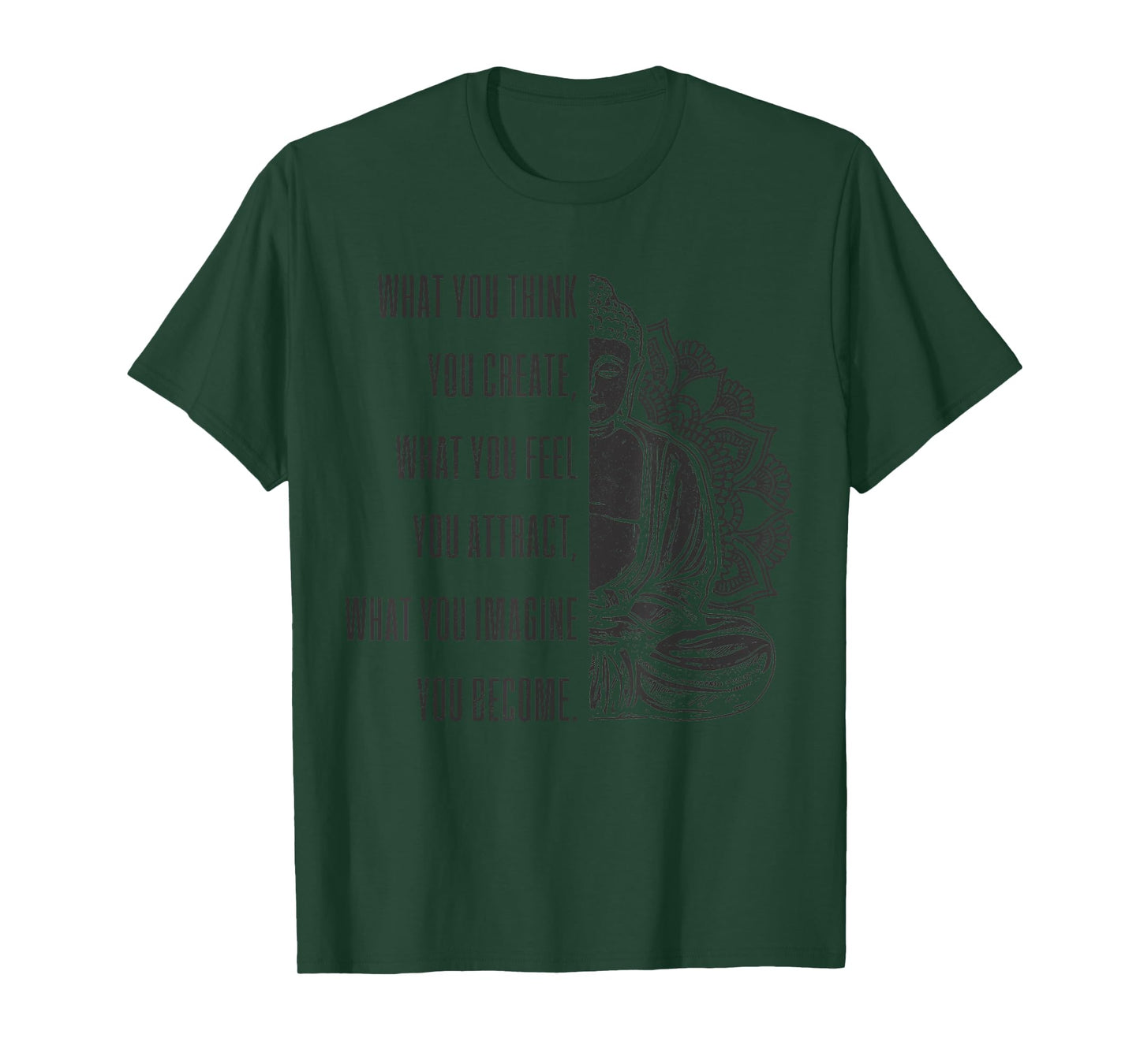 Buddha Spiritual Saying Mandala Buddhism Yoga Gift T-Shirt