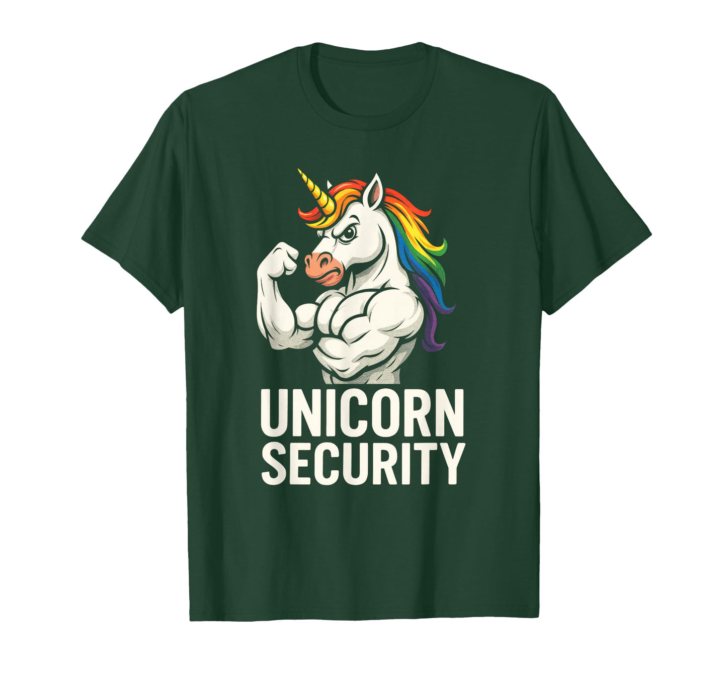 Unicorn Security - Funny Gym Dad Humor T-Shirt