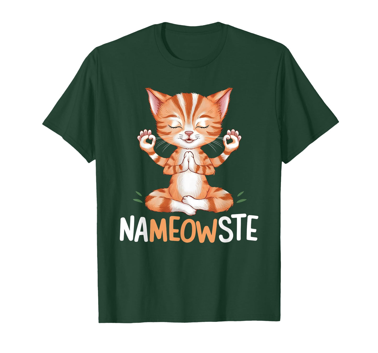 Yoga Cat Nameowste Meditation Zen Kitten Namaste Funny T-Shirt