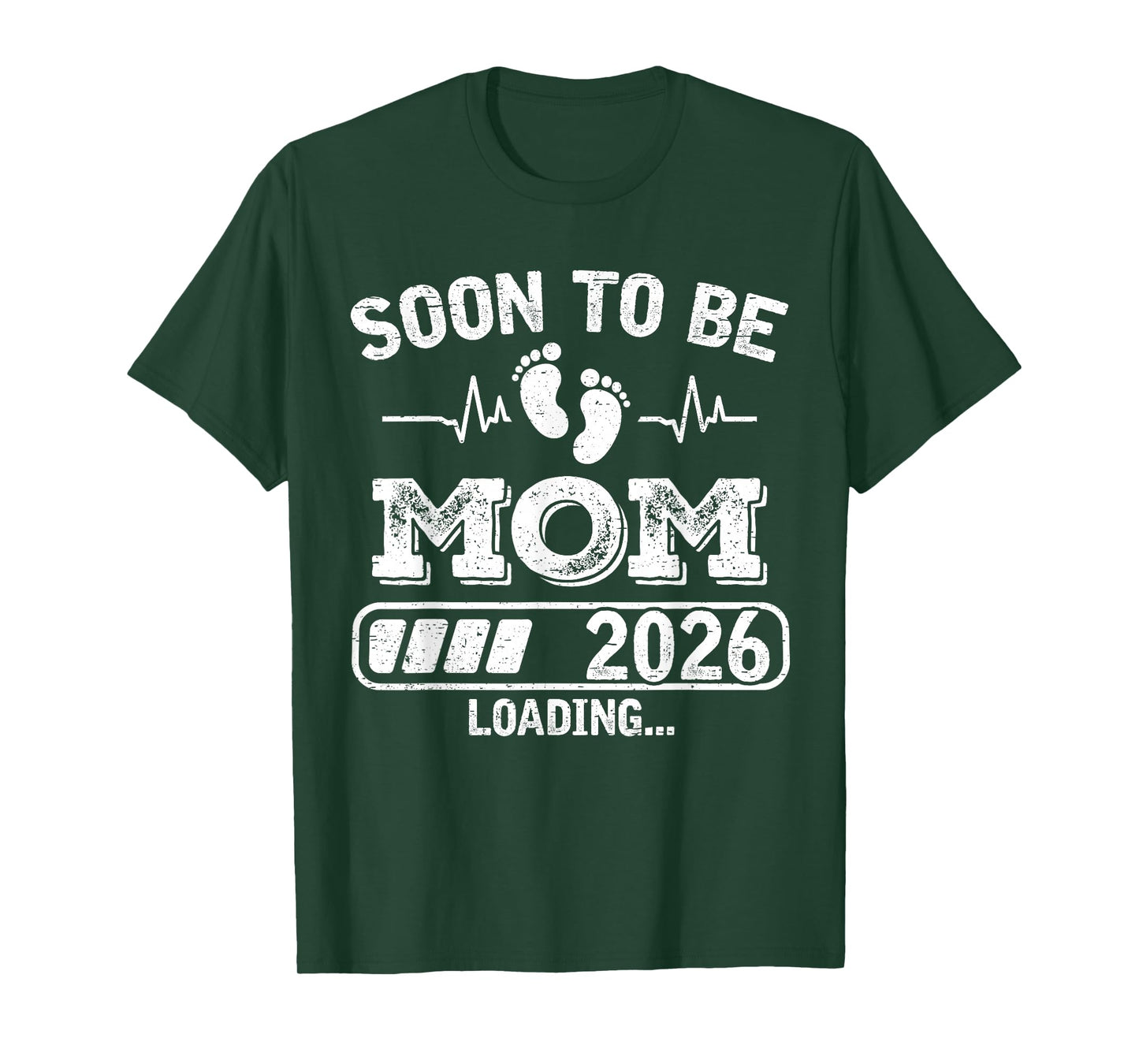 Soon to Be Mom 2026 Loading Funny Pregnancy Announcement T-Shirt