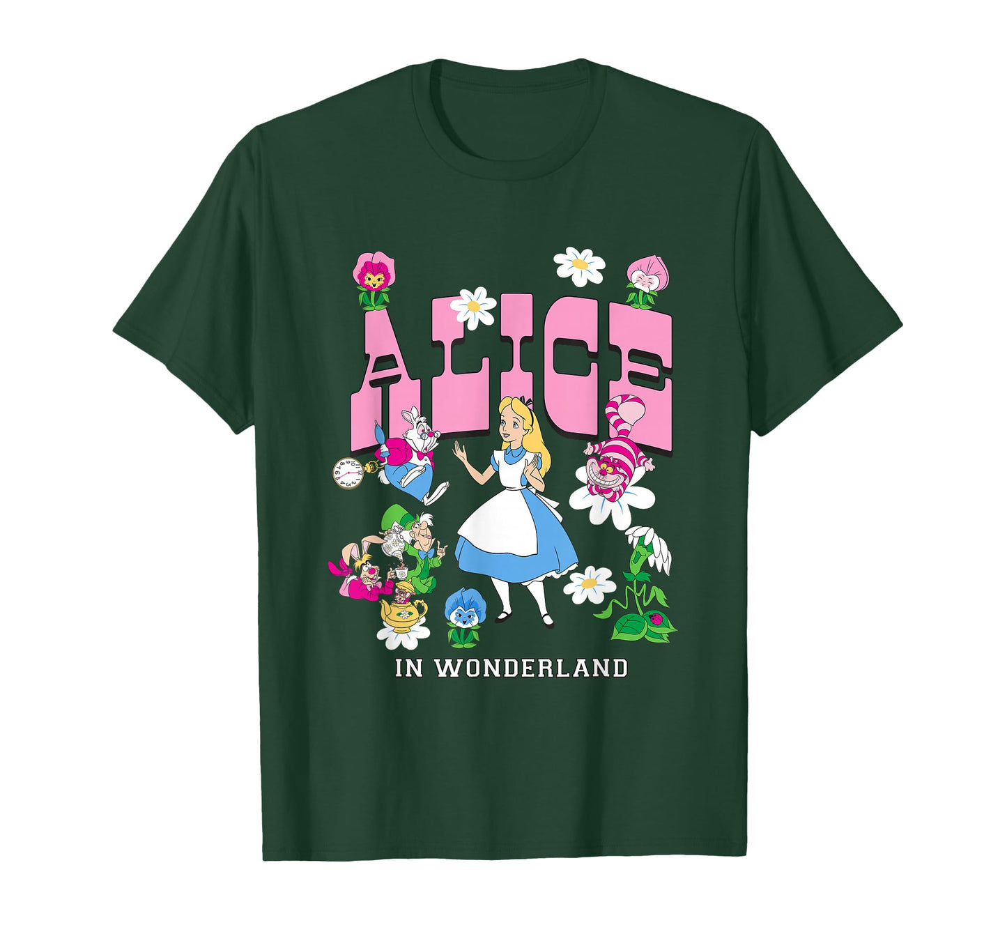 Disney Alice In Wonderland Wildflower Forest T-Shirt
