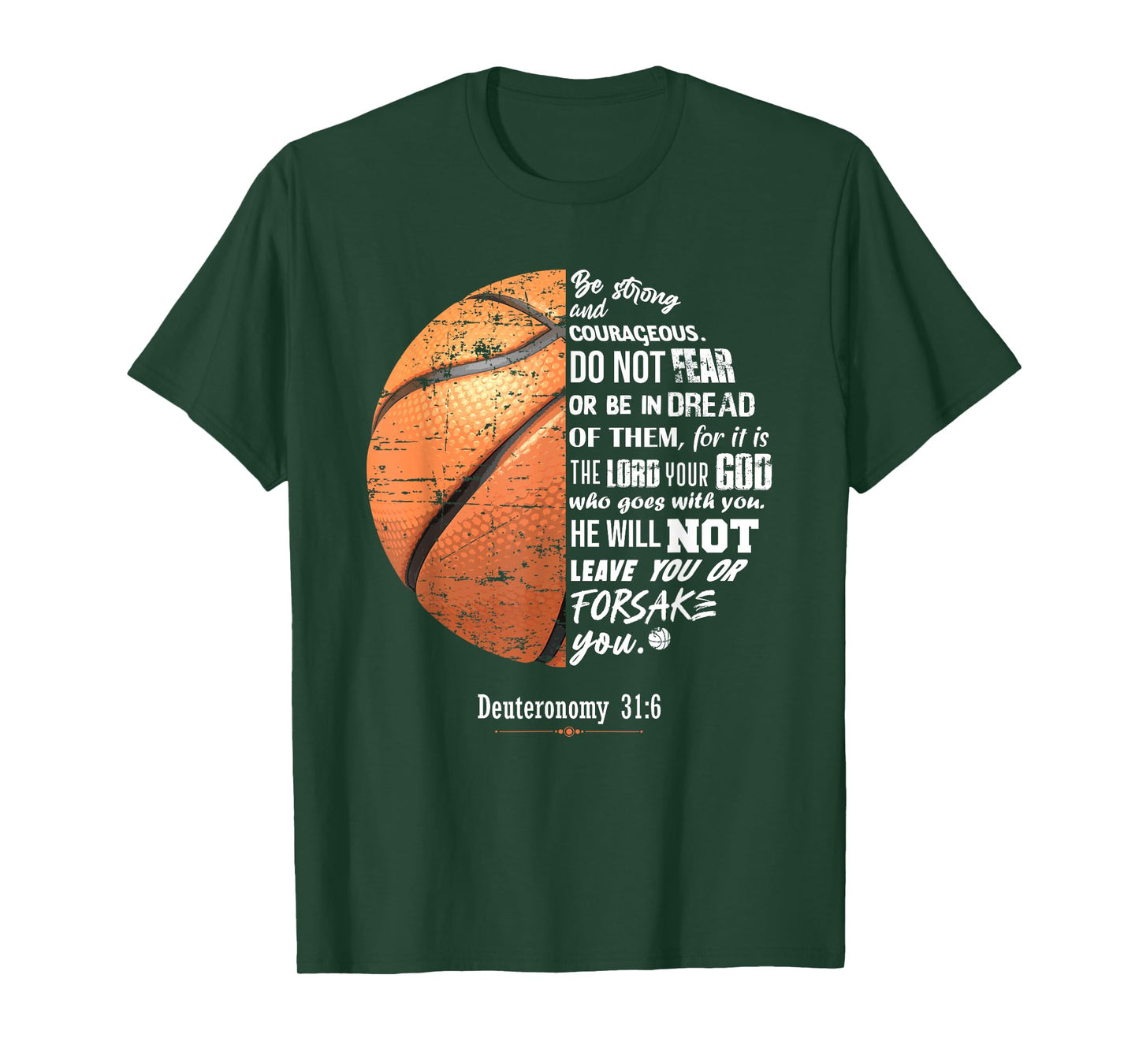 Christian Basketball Deuteronomy Bible Basketball T-Shirt