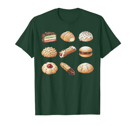 Italian Christmas Cookie Xmas Holiday Men Women Kids T-Shirt