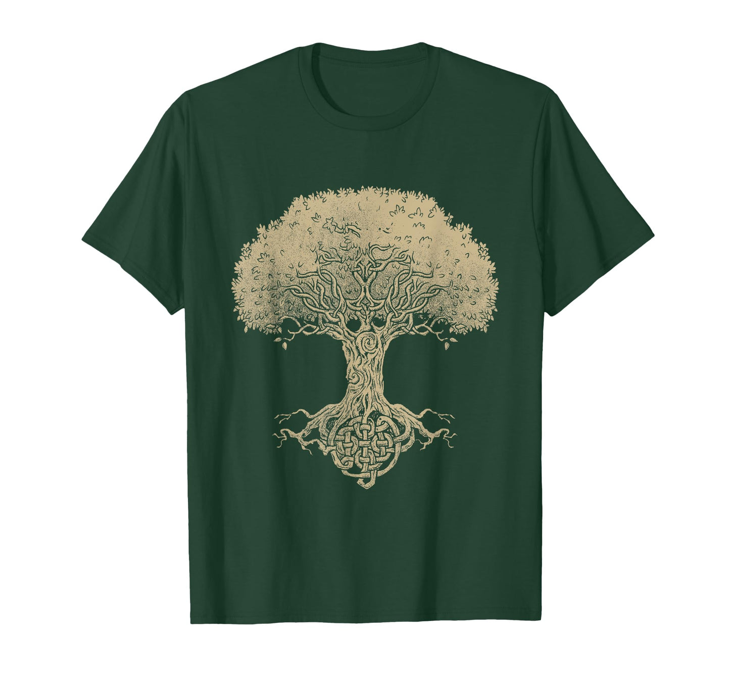 Sacred Tree Roots Celtic Knot Spiritual Celt Irish Mythology T-Shirt