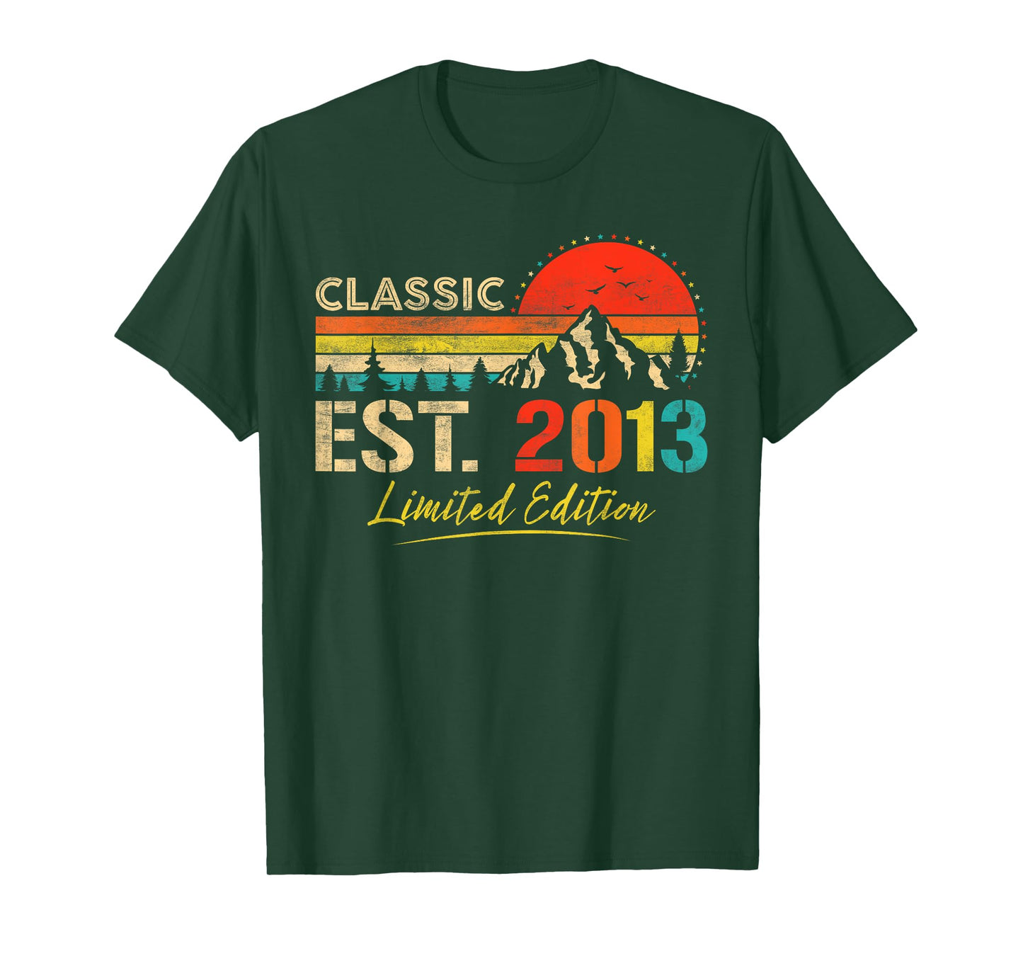 Classic Est. 2013 Limited Edition Vintage Year 2013 Birthday T-Shirt