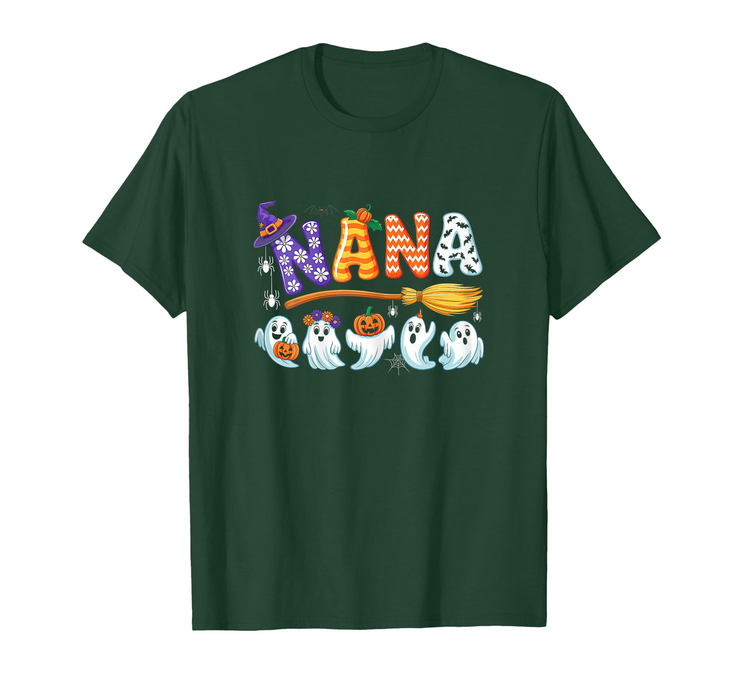Nana Halloween Boo Ghost Horror Costume Funny Party T-Shirt