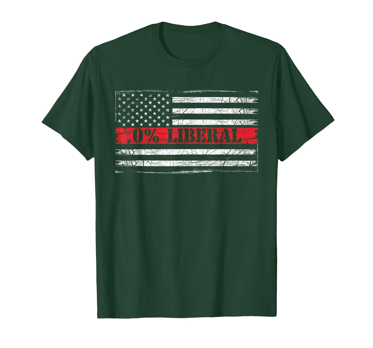 0% Liberal Tshirt Zero Percent Anti Liberal Republican T-Shirt
