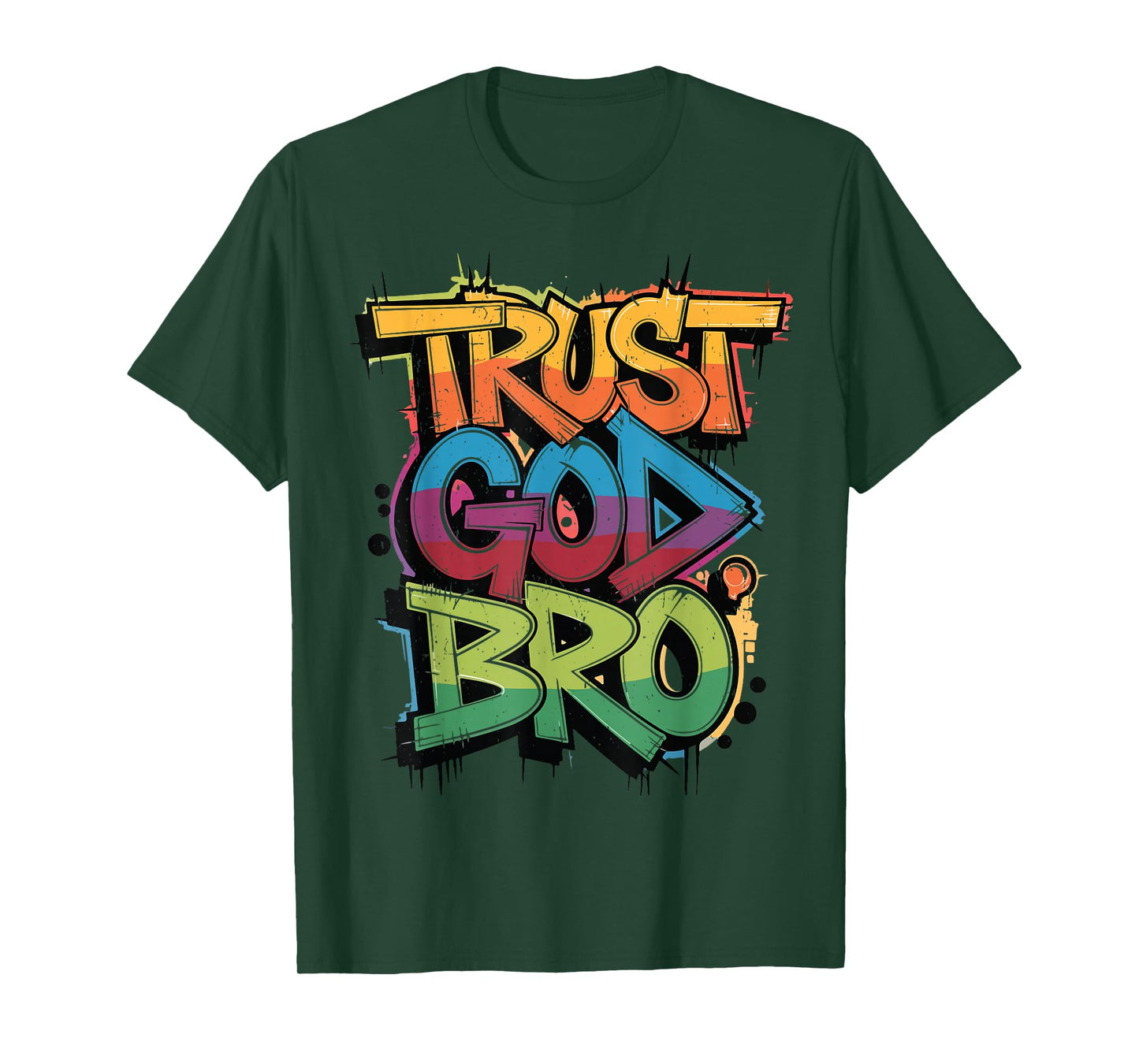 Boys Trust God Bro Funny Christian Faith Humorous Jesus Gift T-Shirt