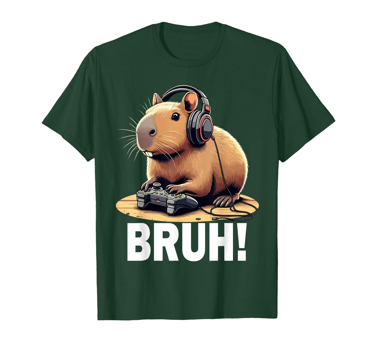 Bruh Capybara Funny Video Games Capybara Gamer Boys T-Shirt