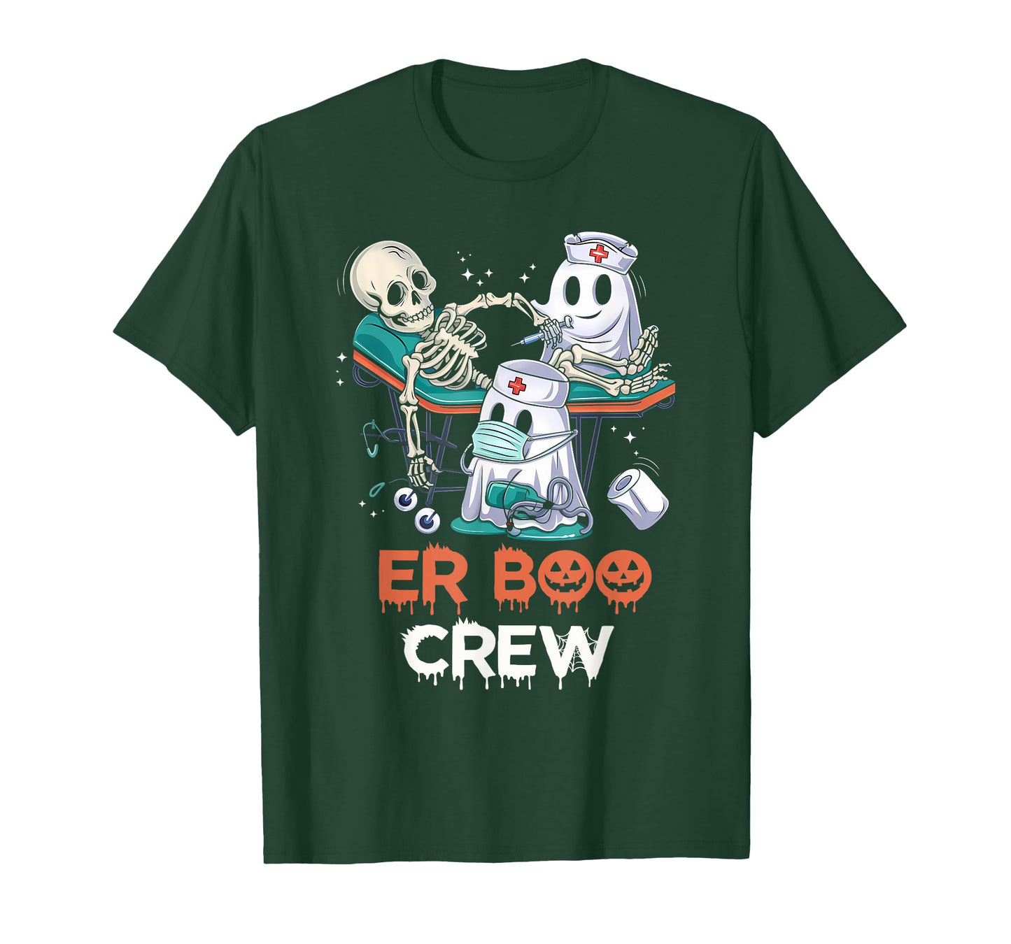 ER nurse shirt halloween ER boo crew Emergency Department T-Shirt